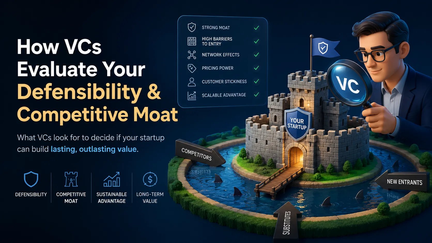 How VCs Evaluate Your Defensibility & Competitive Moat