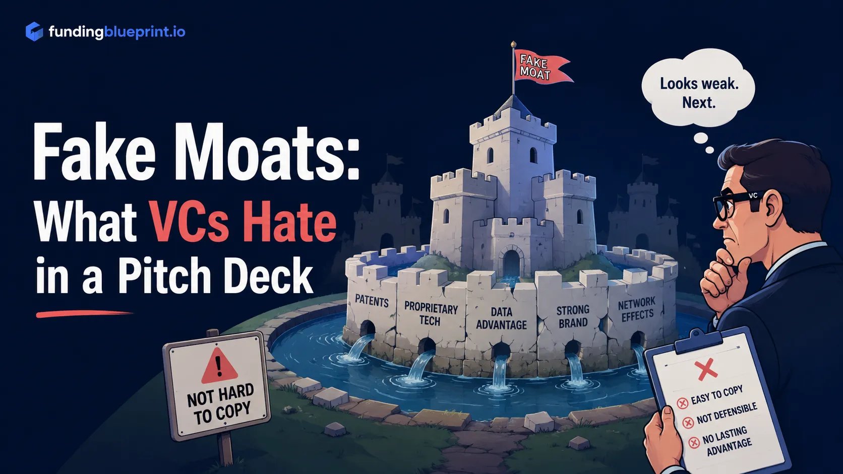 Fake Moats: What VCs Hate in a Pitch Deck