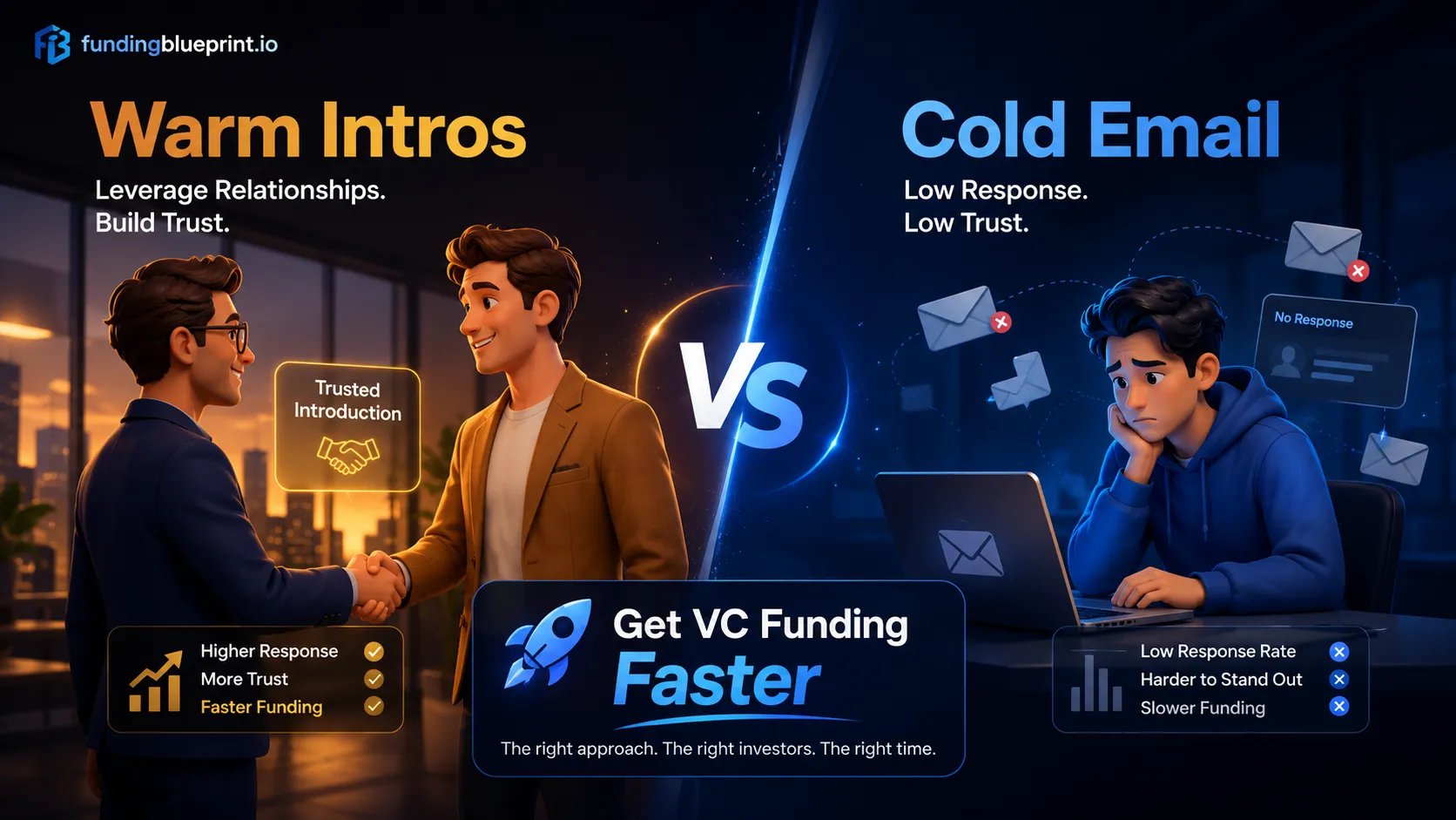 Warm Intros vs Cold Email: Get VC Funding Faster