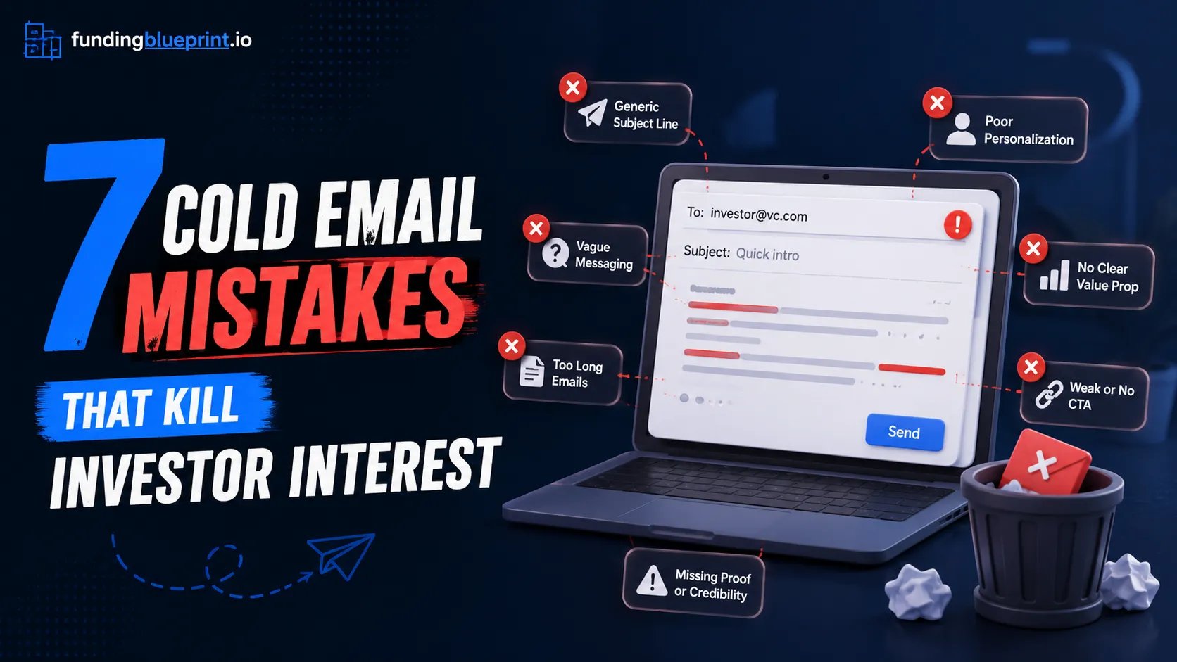 7 Cold Email Mistakes That Kill Investor Interest