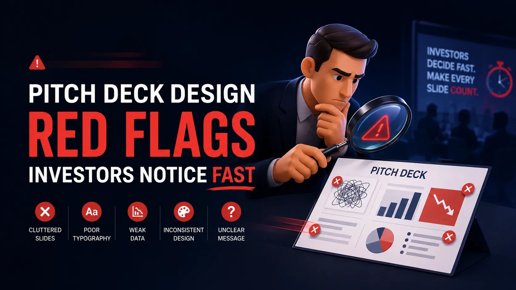 Pitch Deck Design Red Flags Investors Notice Fast