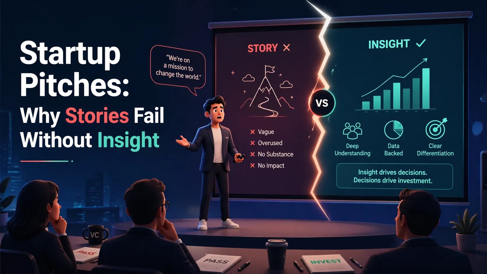 Startup Pitches: Why Stories Fail Without Insight