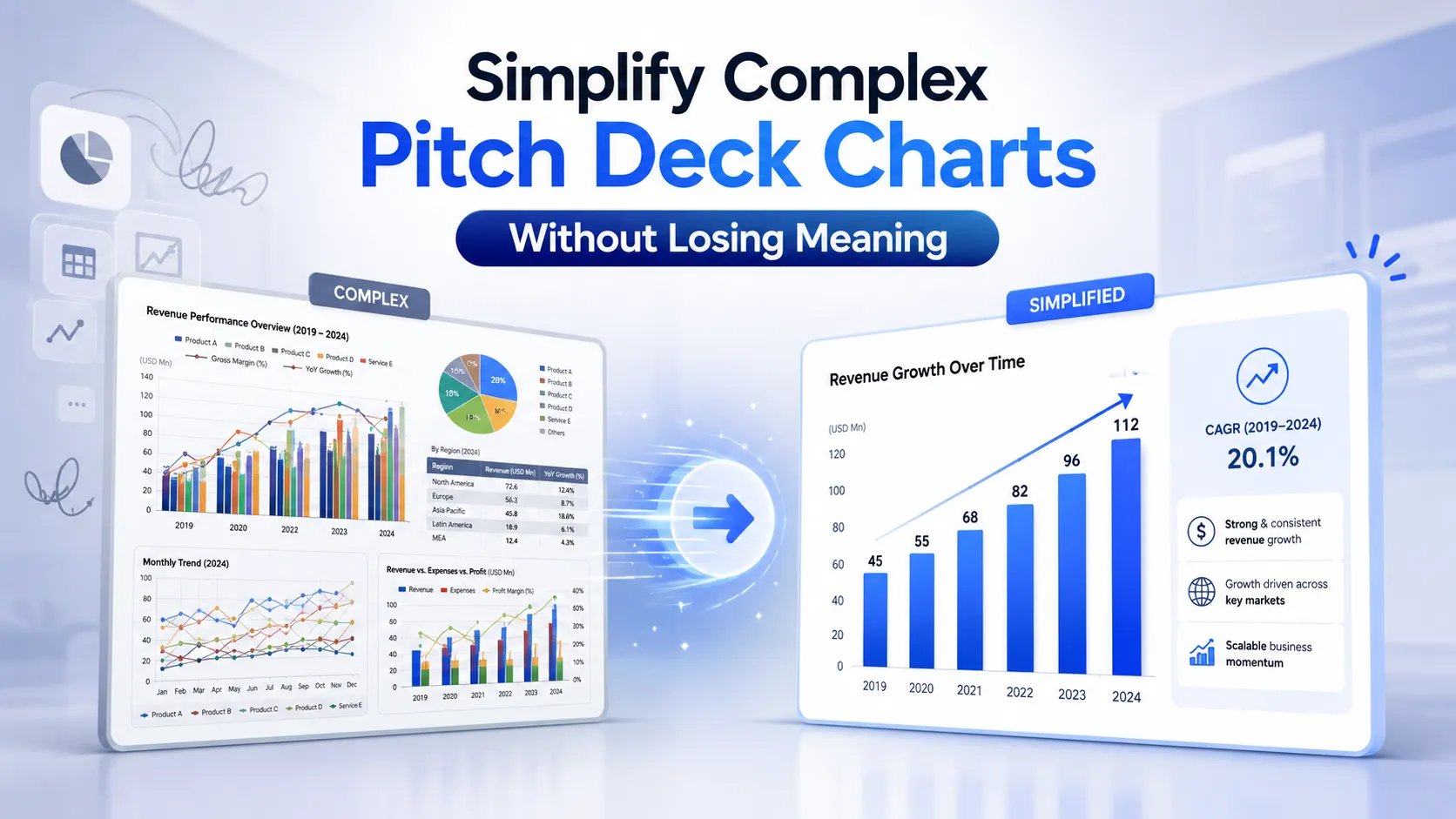 Simplify Complex Pitch Deck Charts Without Losing Meaning