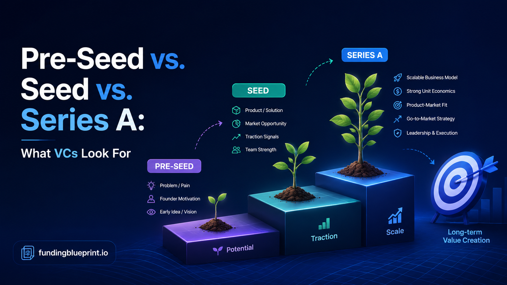 Pre-Seed vs. Seed vs. Series A: What VCs Look For