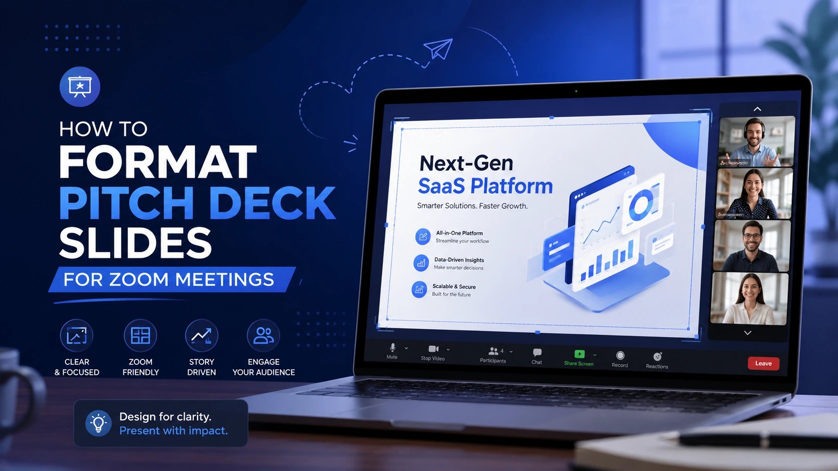 How to Format Pitch Deck Slides for Zoom Meetings