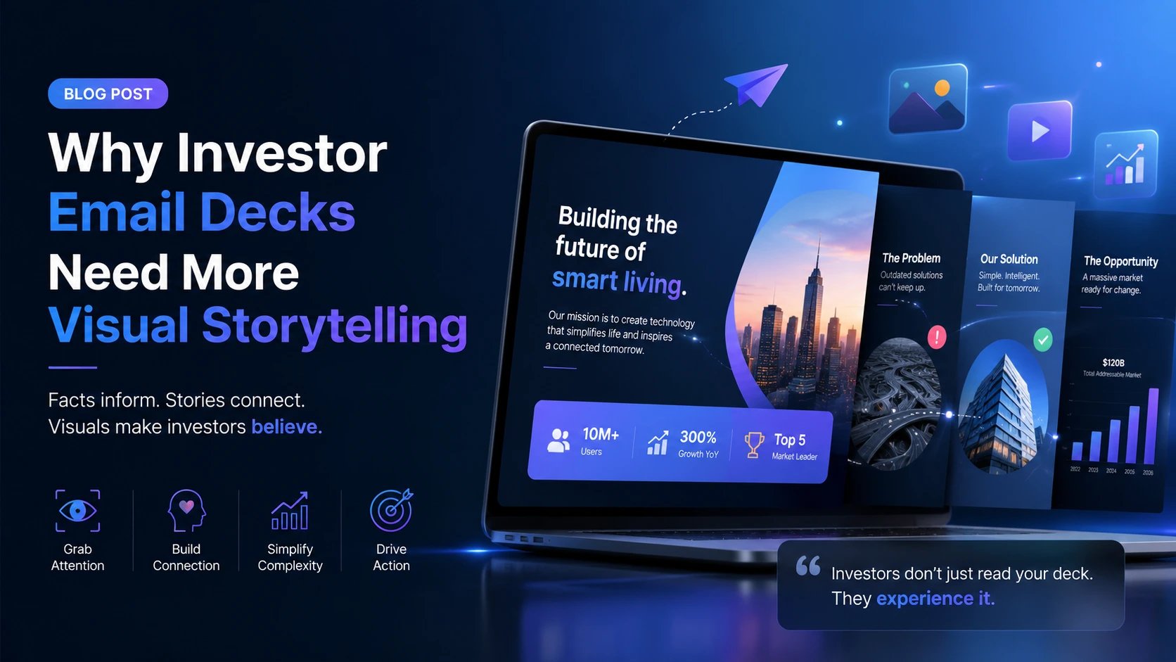Why Investor Email Decks Need More Visual Storytelling