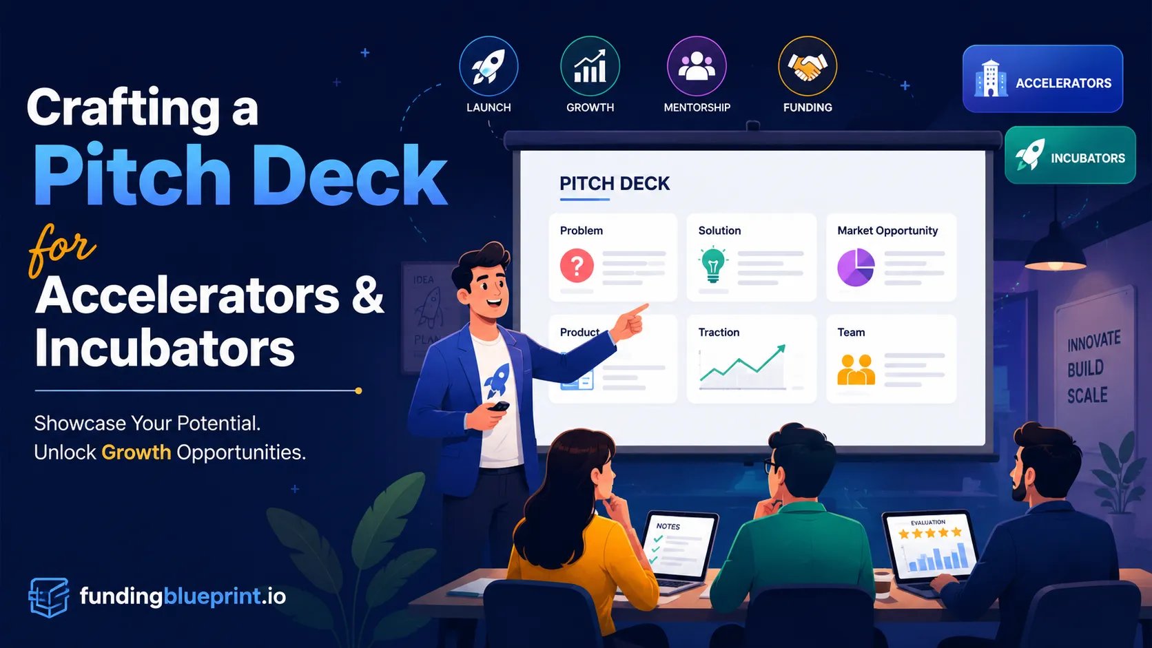 Crafting a Pitch Deck for Accelerators & Incubators
