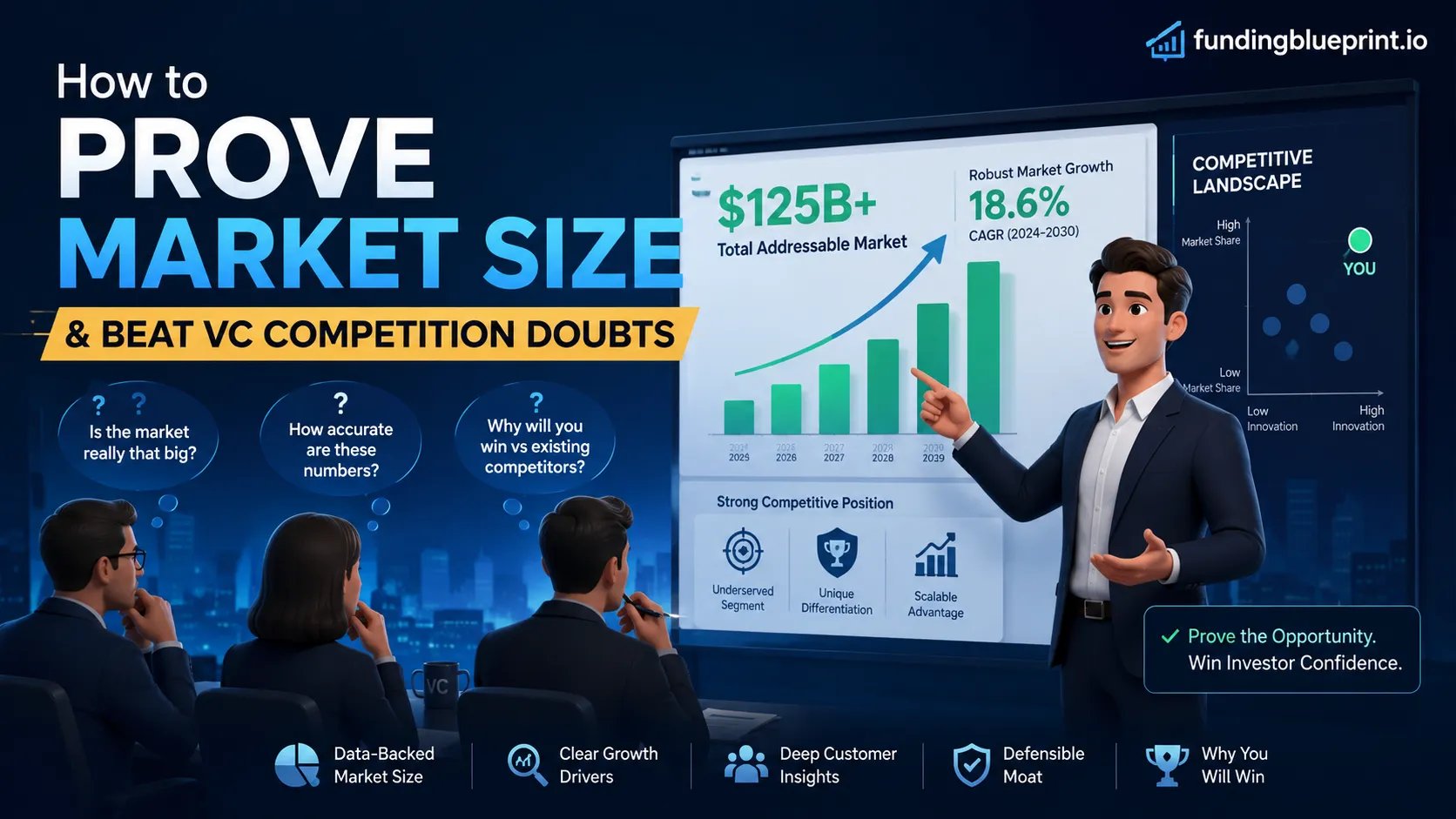 How to Prove Market Size & Beat VC Competition Doubts