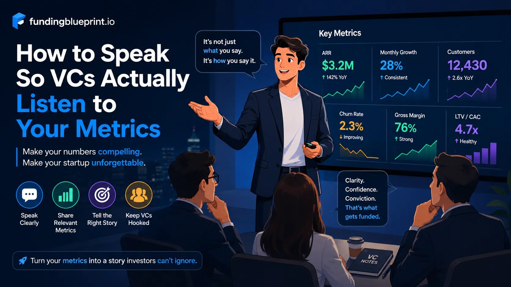 How to Speak So VCs Actually Listen to Your Metrics