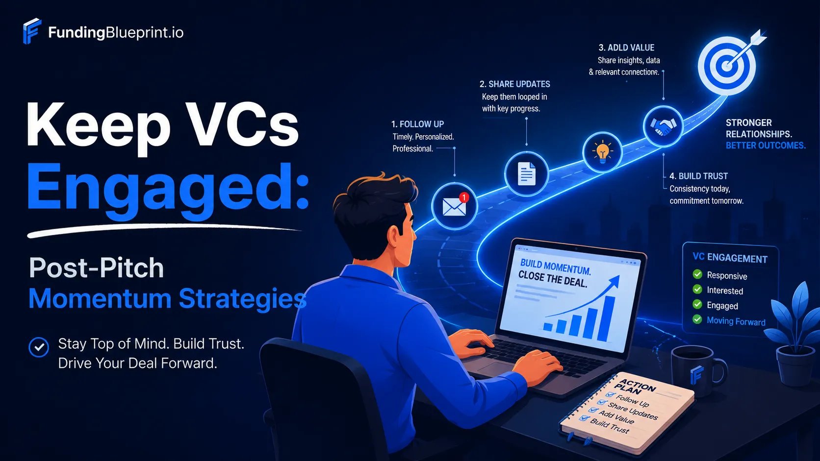 Keep VCs Engaged Post-Pitch Momentum Strategies