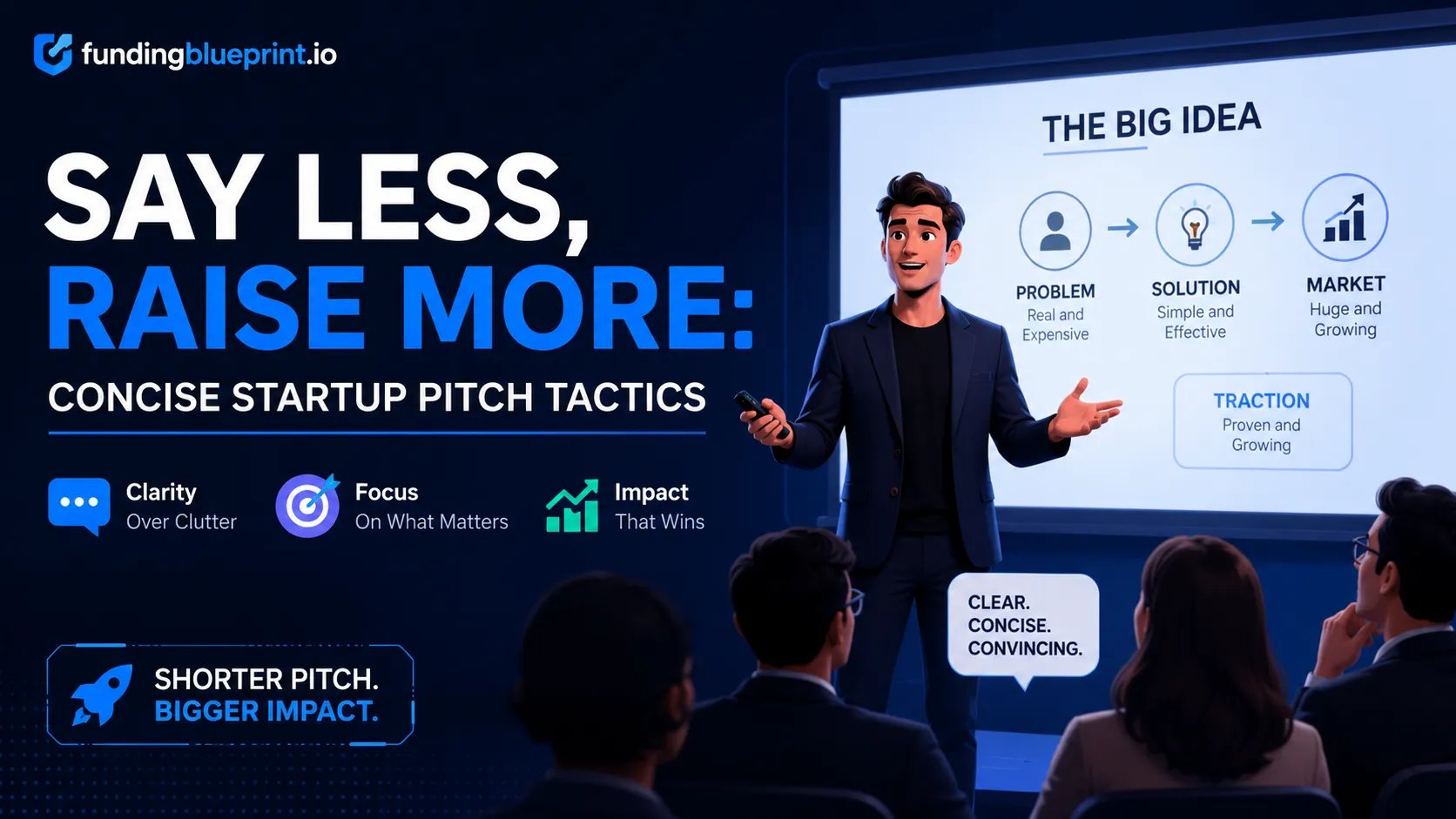 Say Less, Raise More Concise Startup Pitch Tactics