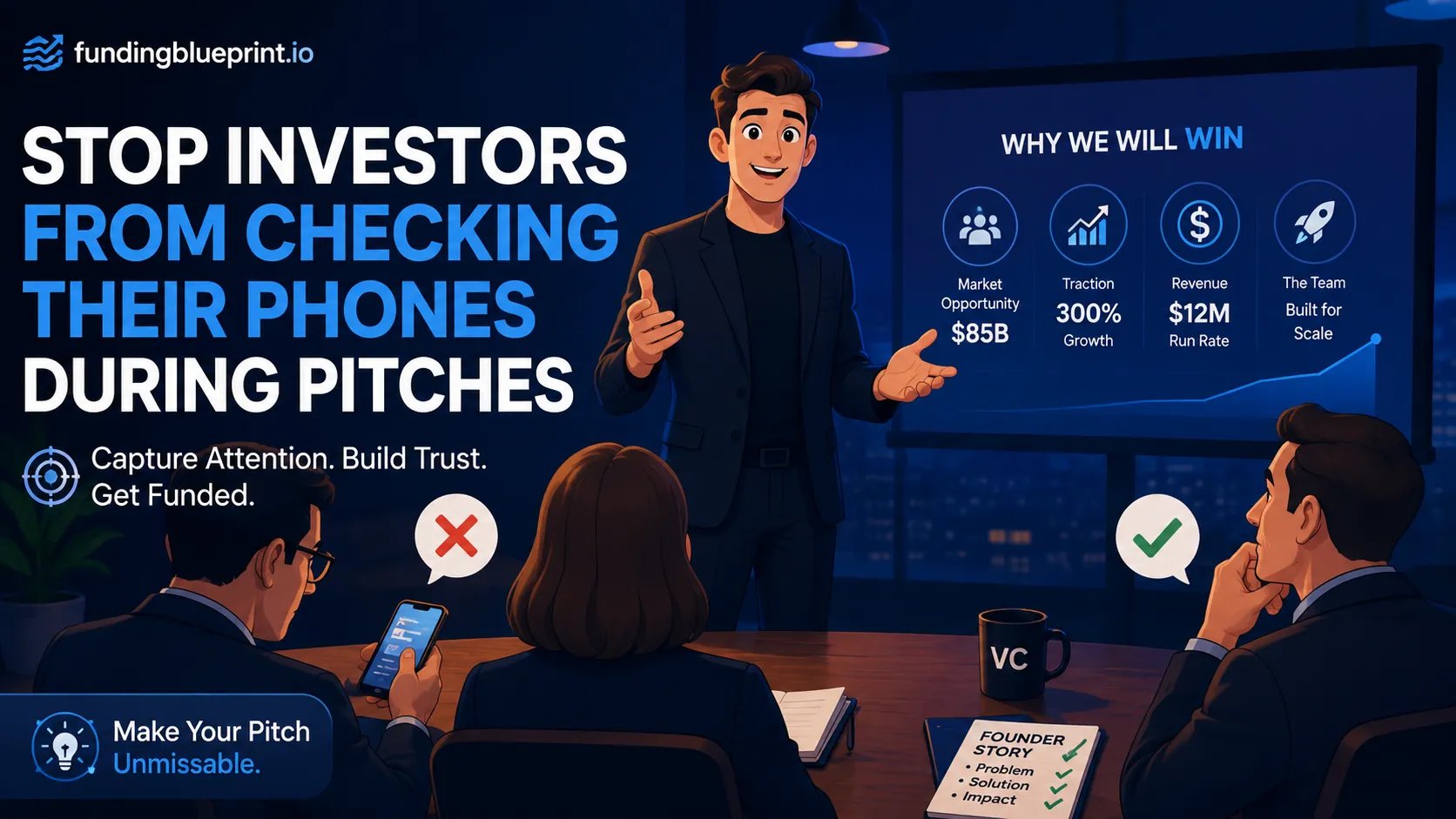 Stop Investors From Checking Their Phones During Pitches