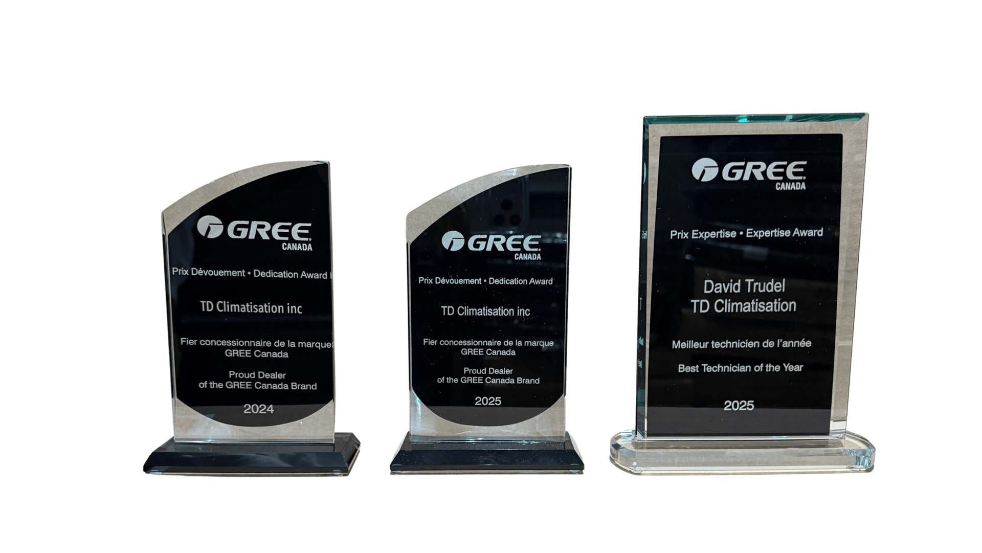 GREE Canada trophies