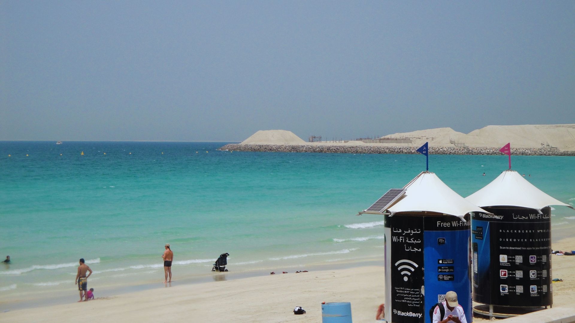 vista da praia da jumeirah em dubai