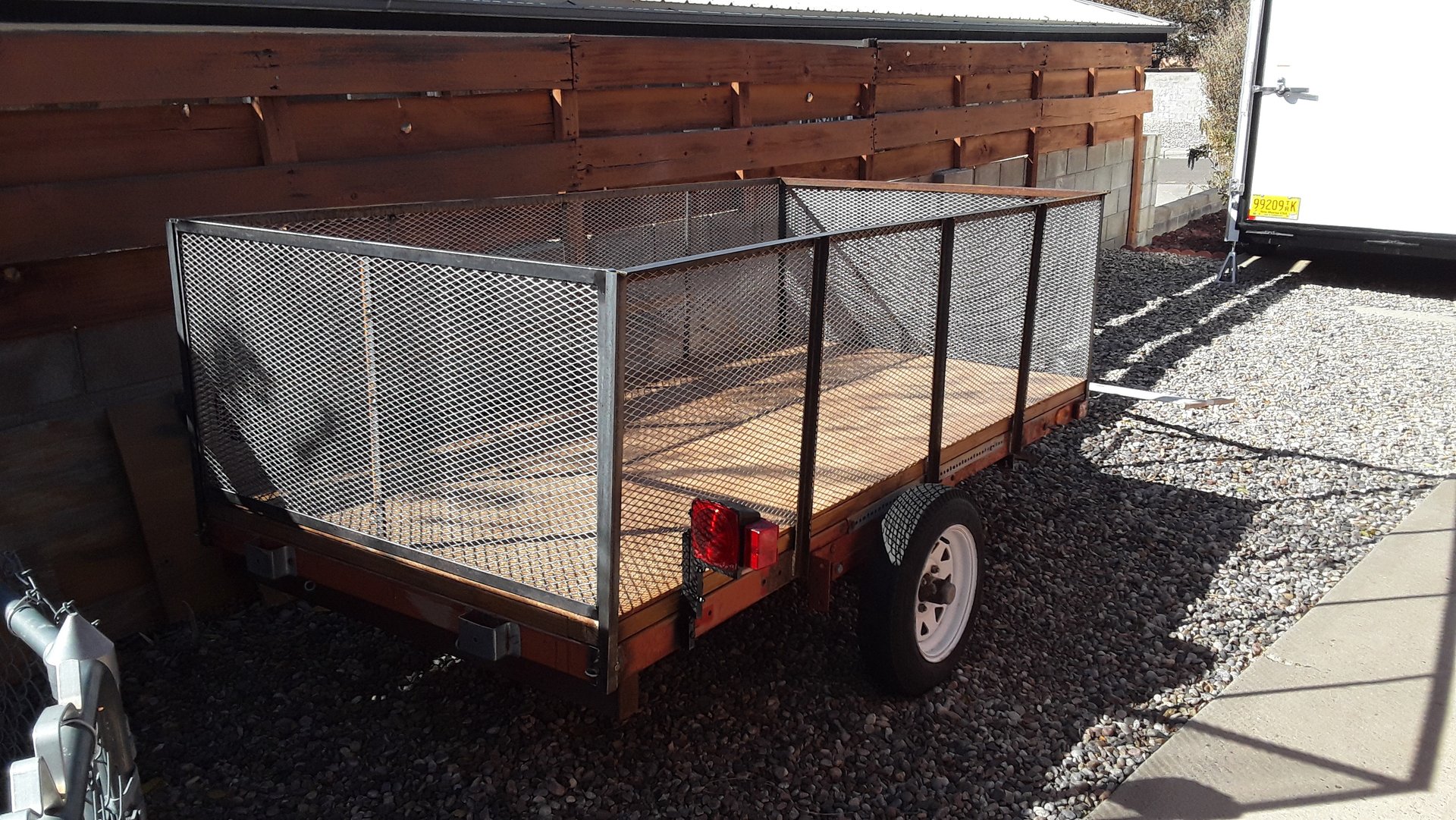 Metal Siding on a Utility Trailer