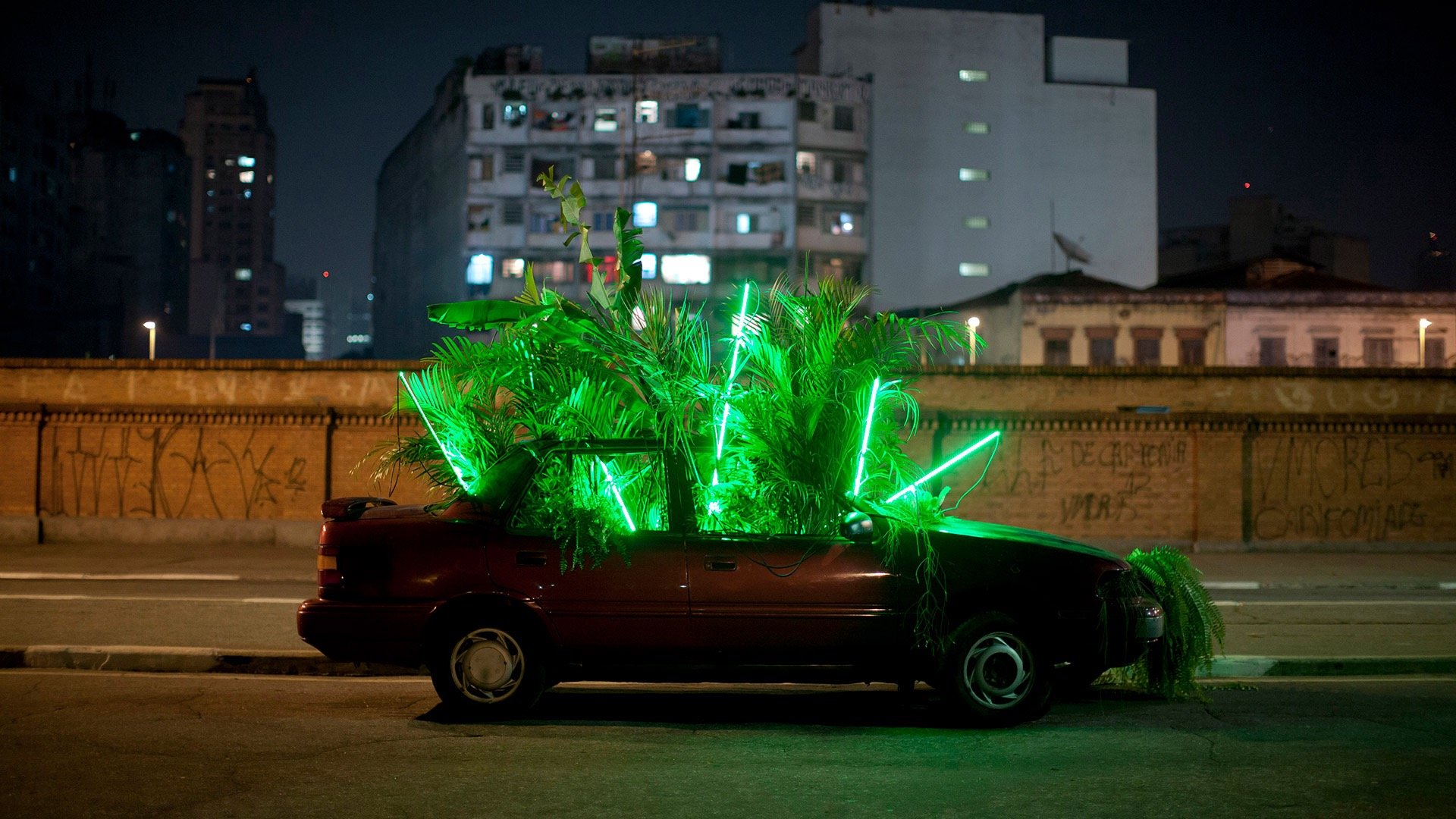 intervenções da série Carro Verde