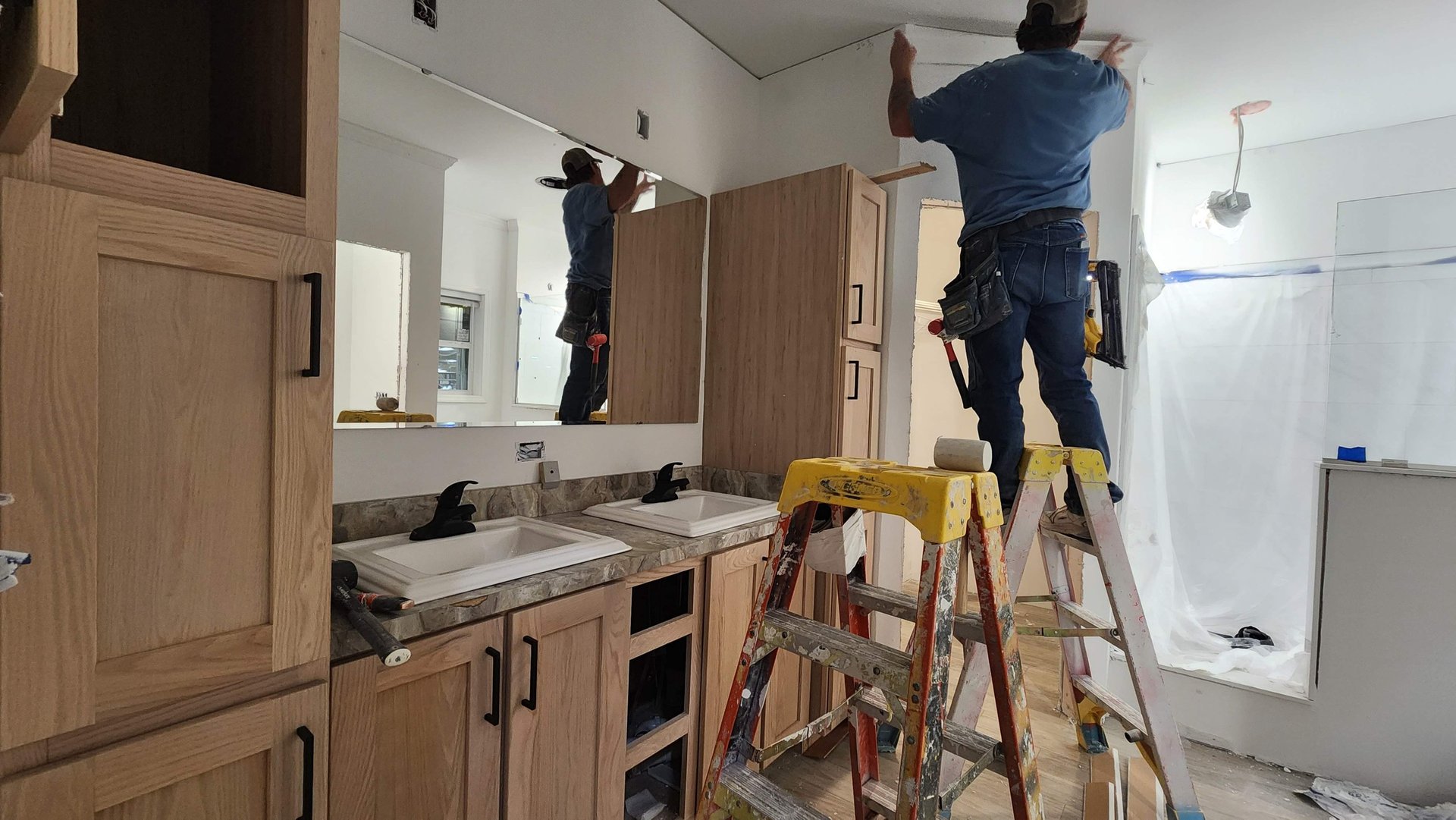 Finishing work in the factory