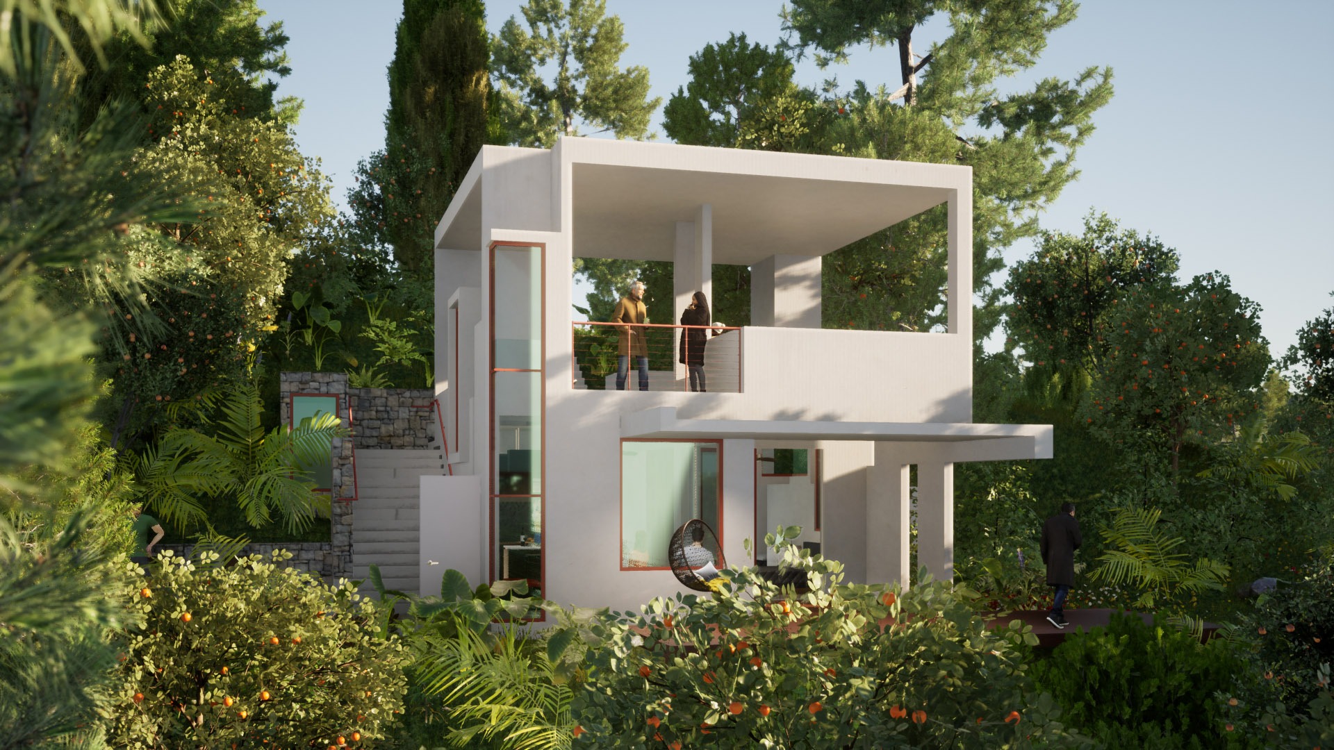 Modern Country House Integrated Into Nature