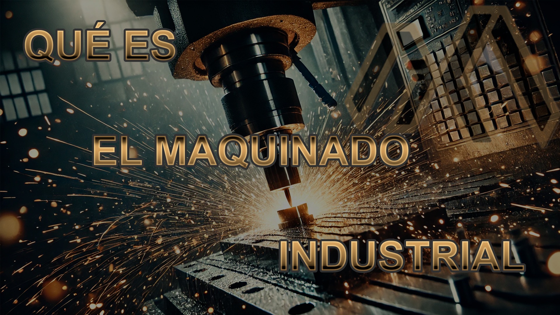 Maquina CNC cortando metal