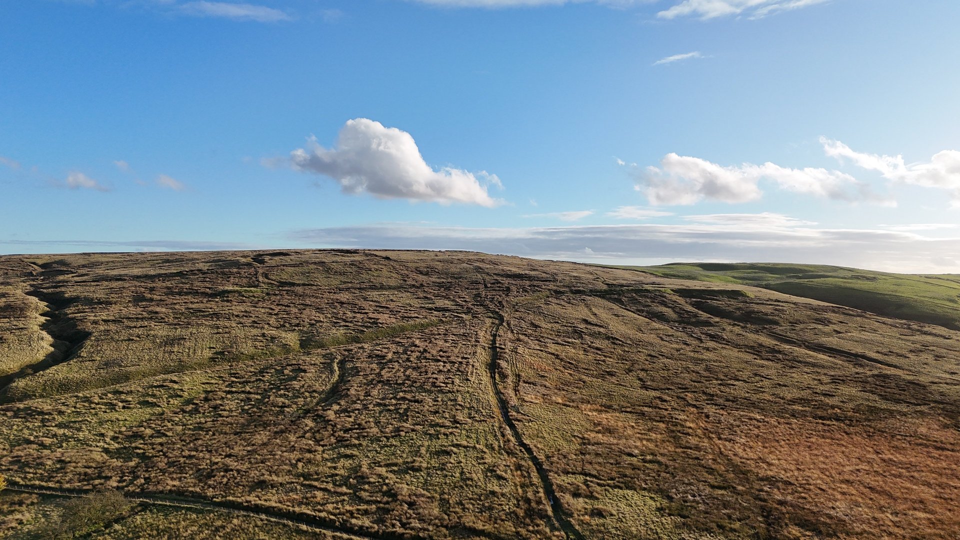 Aerial land survey drone photography Northwest England