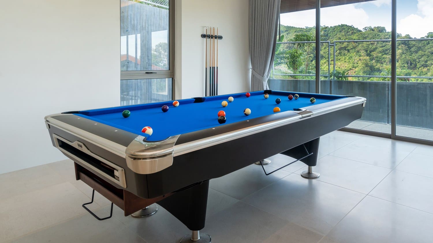 Blue Pool table