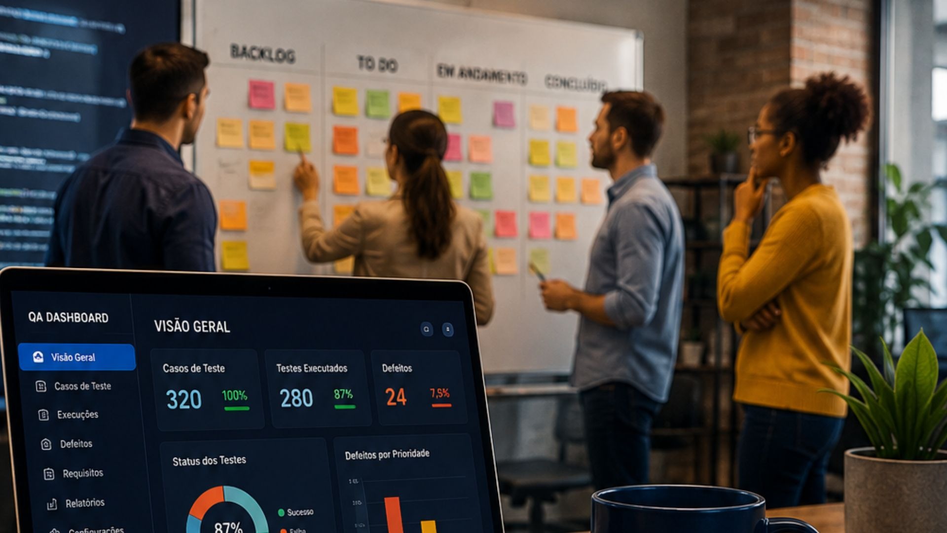 squad de time ágil em kanban