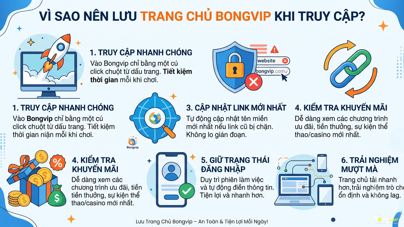 Vì Sao Nên Lưu Trang Chủ Bongvip Khi Truy Cập