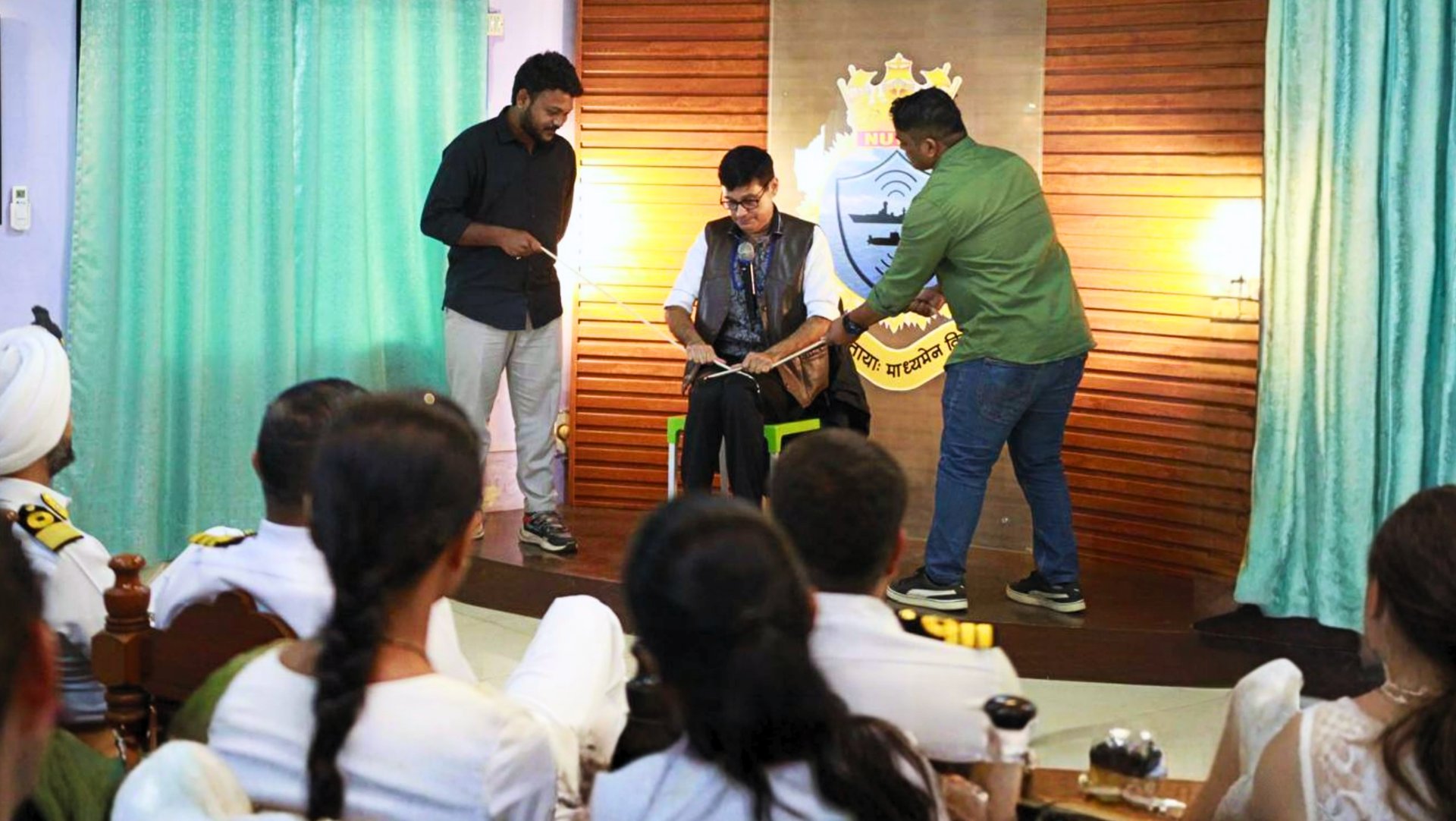 Performing live magic show for private event