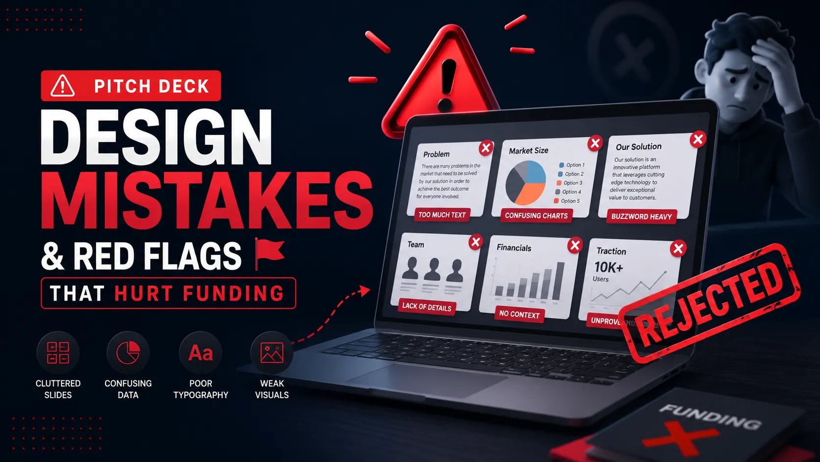 Pitch Deck Design Mistakes & Red Flags That Hurt Funding