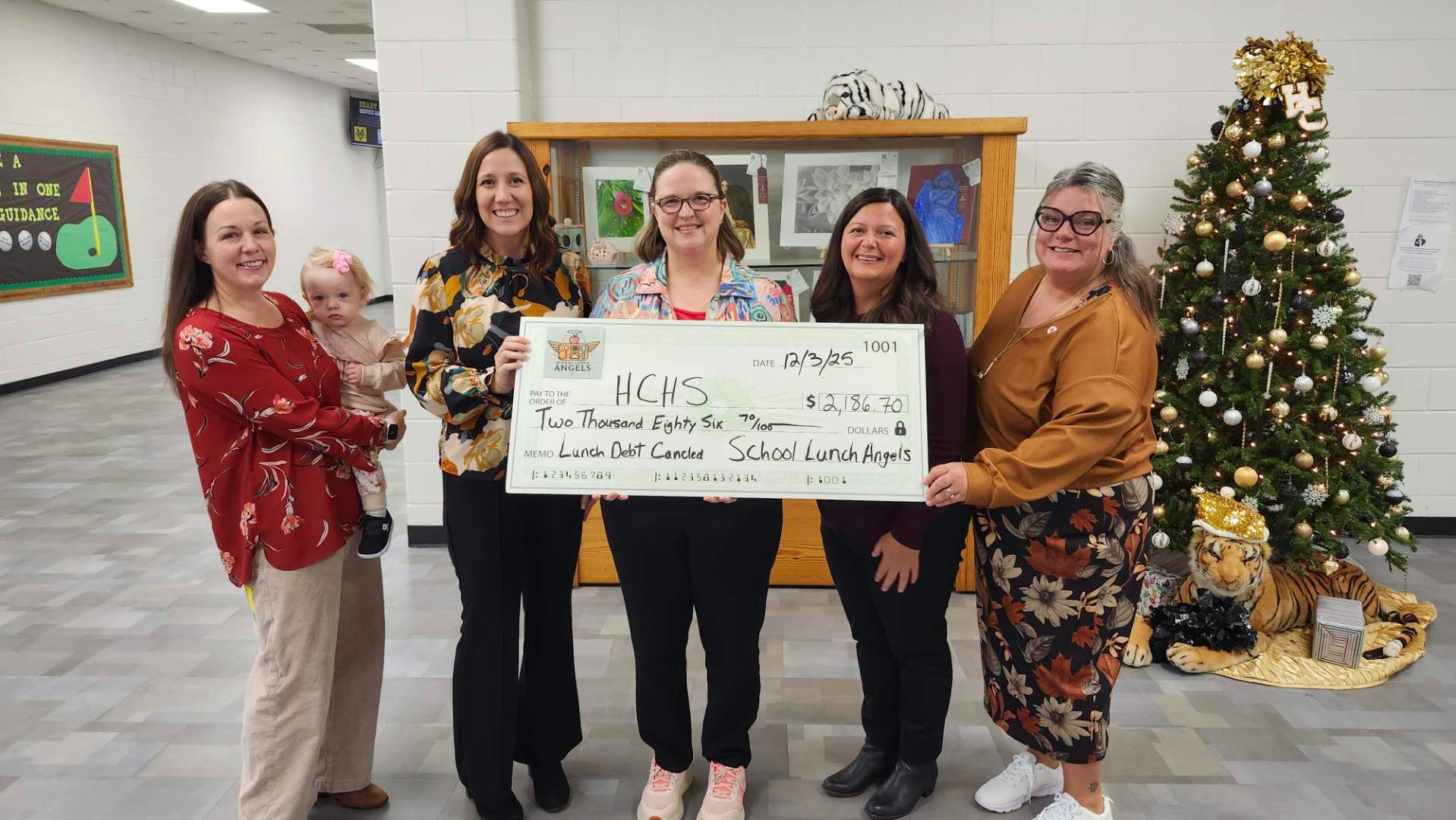 Harris County High School Check Presentation to Eliminate School Lunch Debt - 12/03/2025