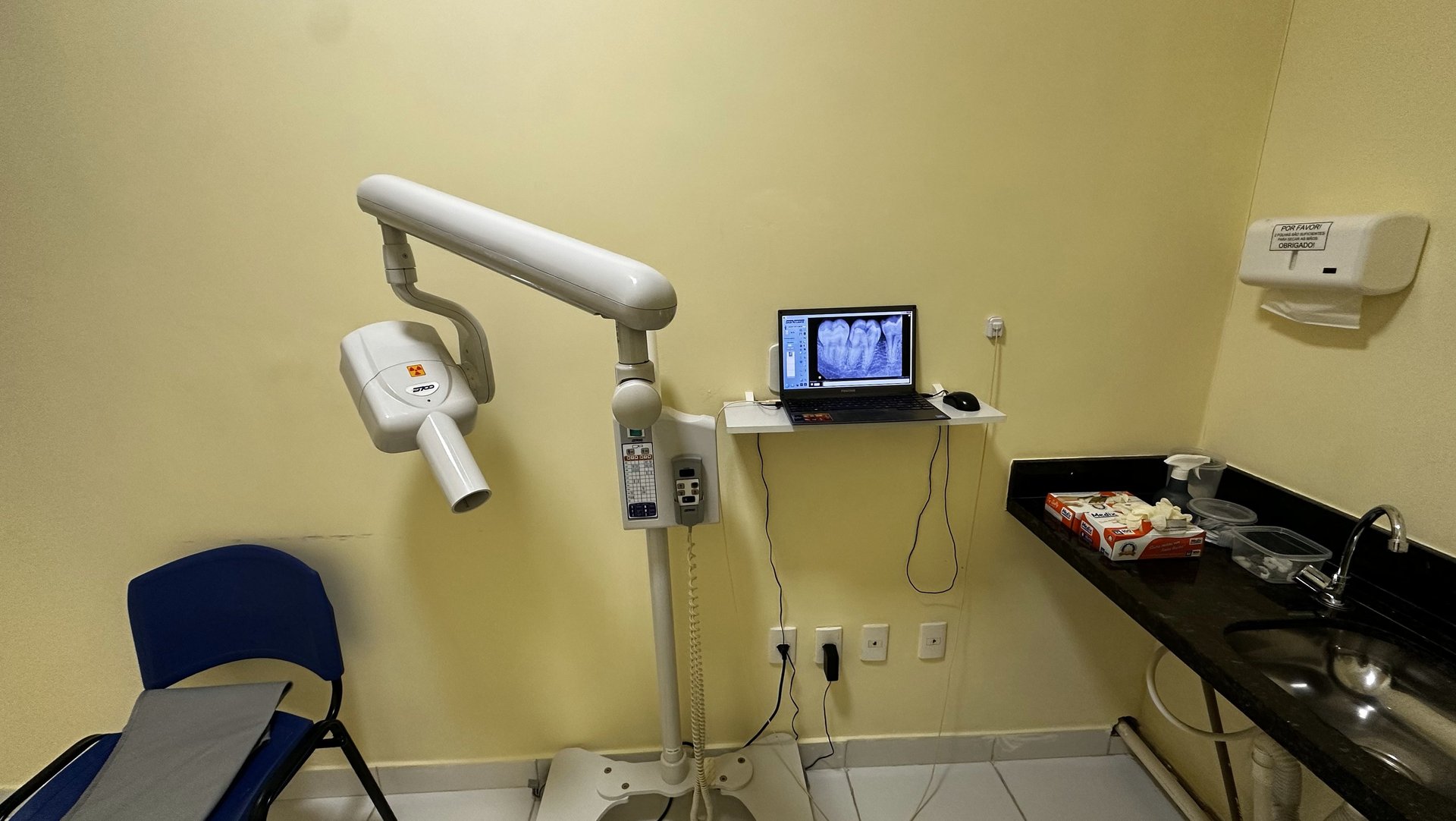 sala de radiografia hospital do dente lem