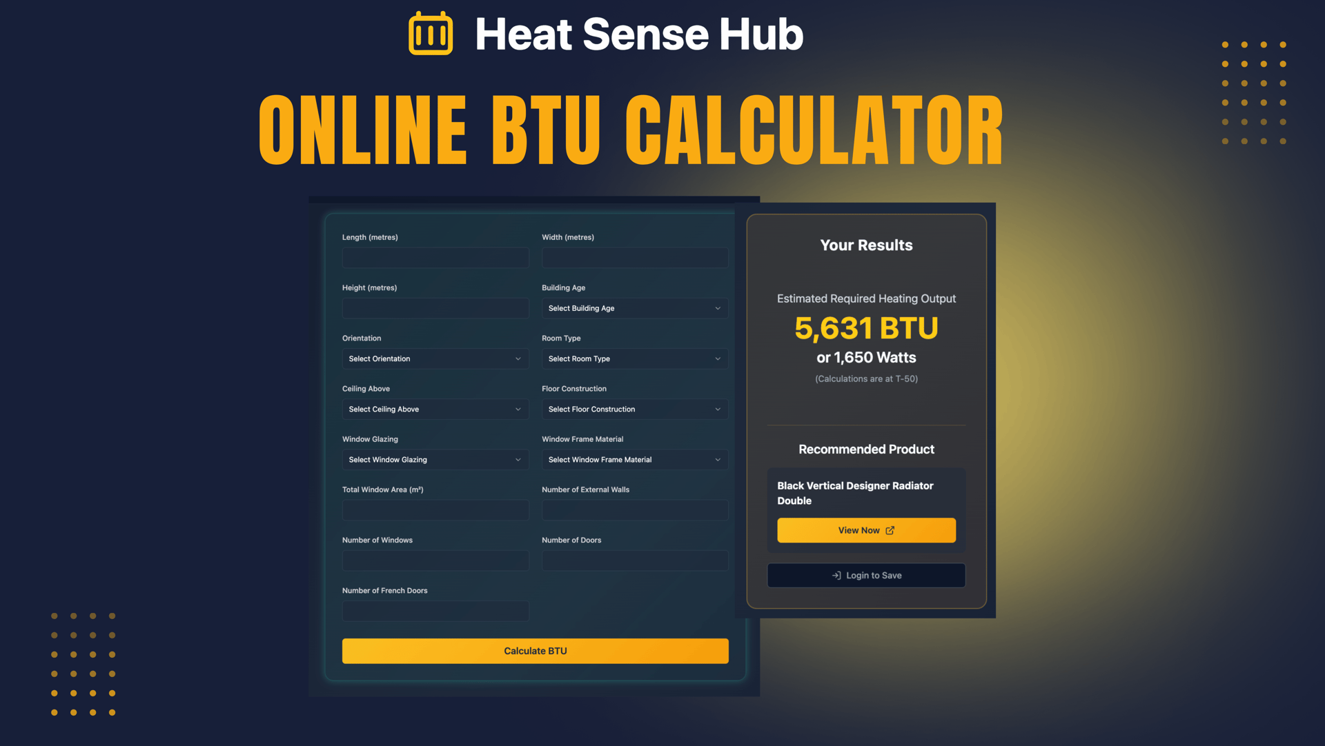 online btu calculator