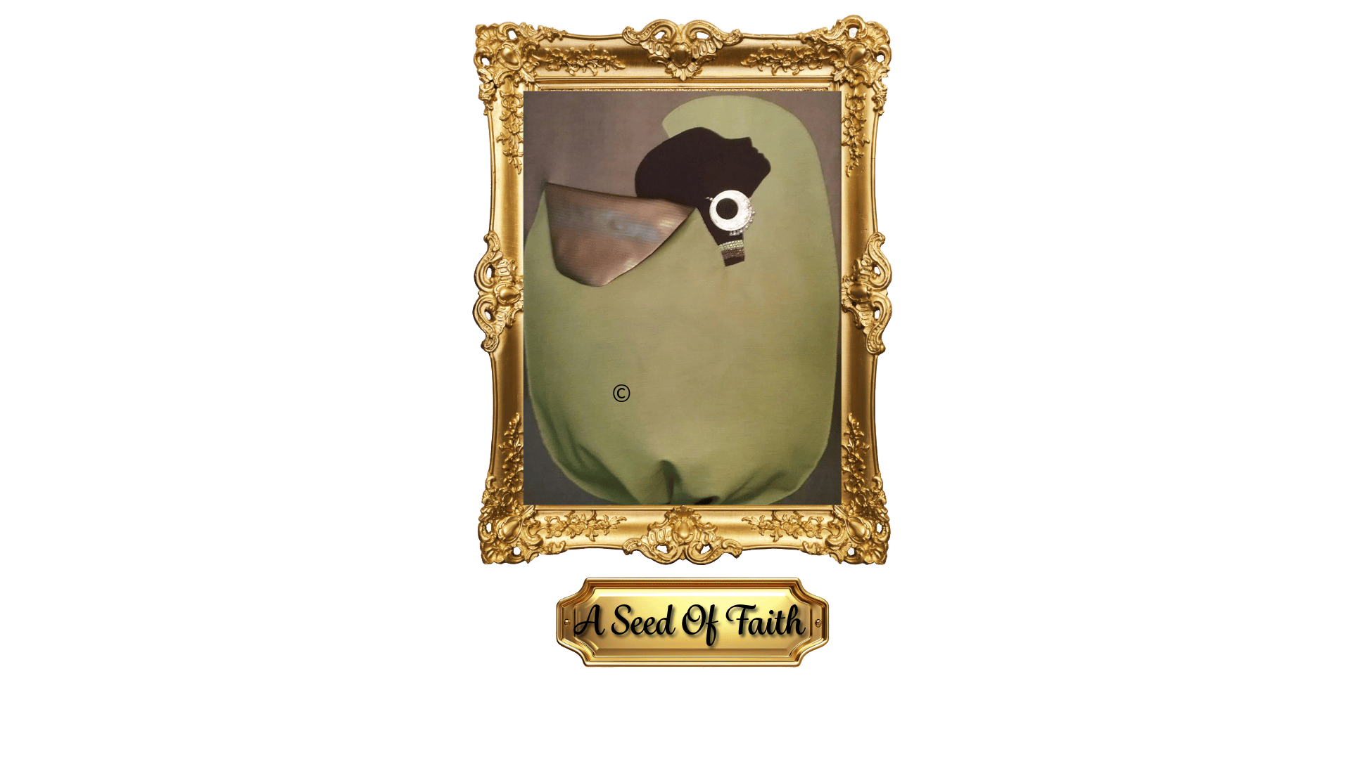 A Seed of faith, Handcrafted artwork symbolizing spiritual growth and faith