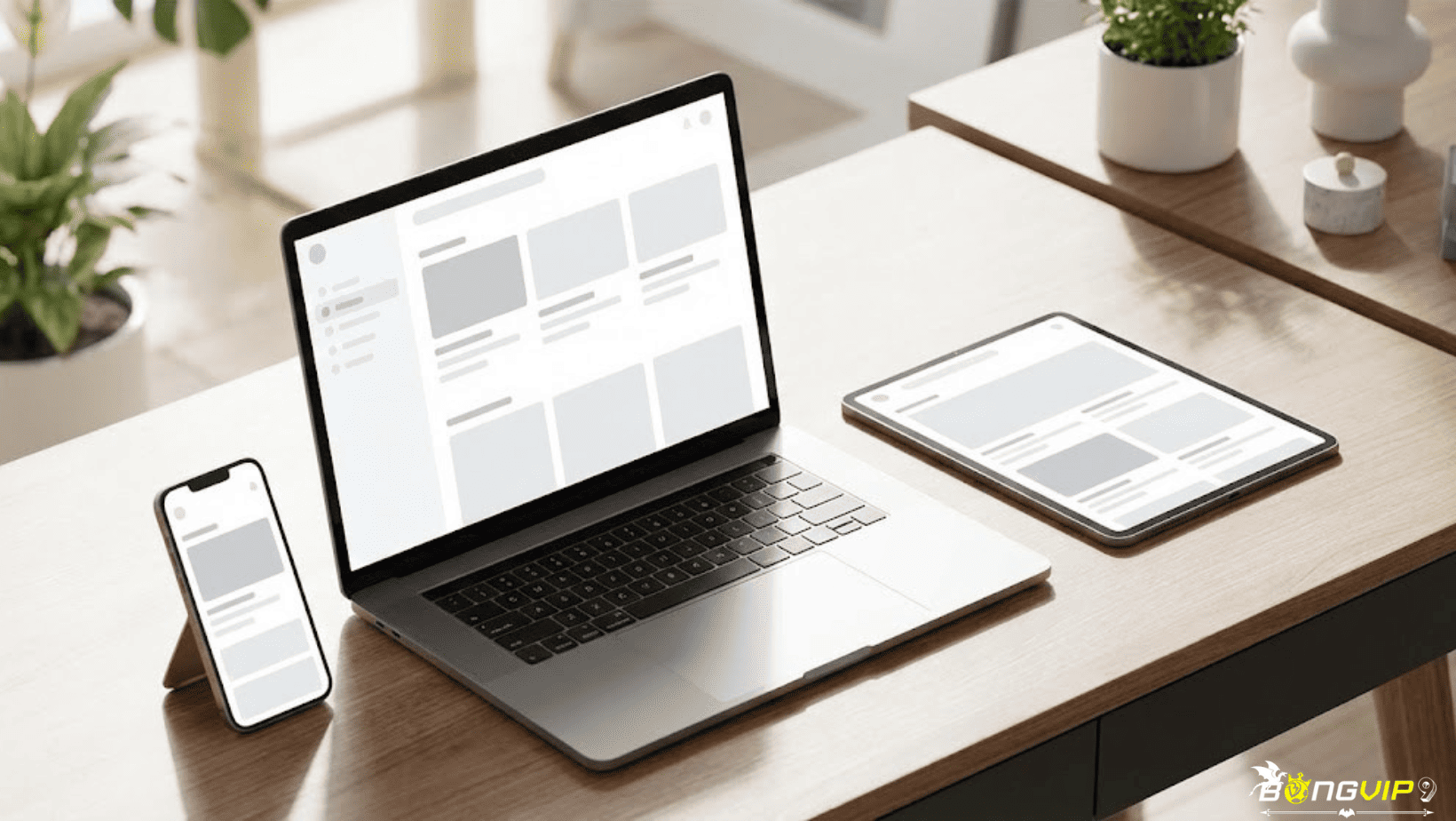 Minh họa trải nghiệm người dùng và cách trình bày thông tin trên nền tảng Bongvip