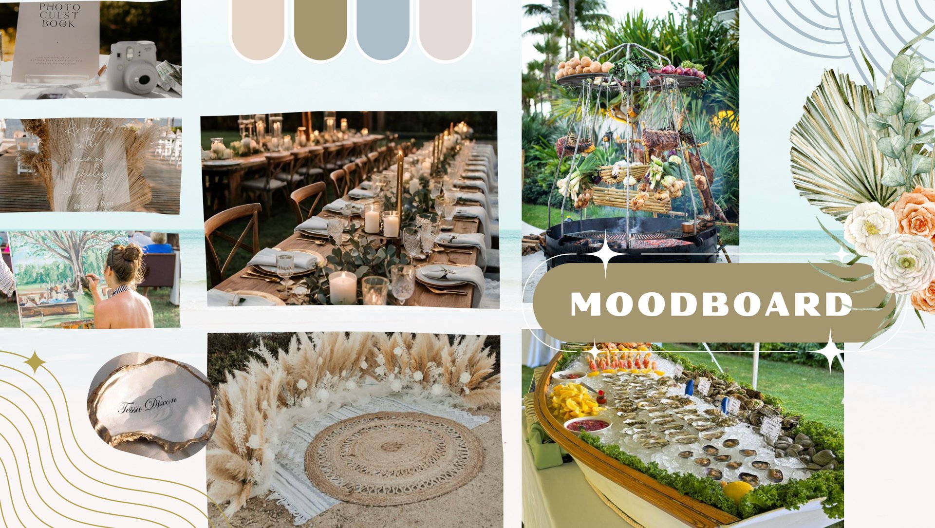 Moodboard wedding planner playa