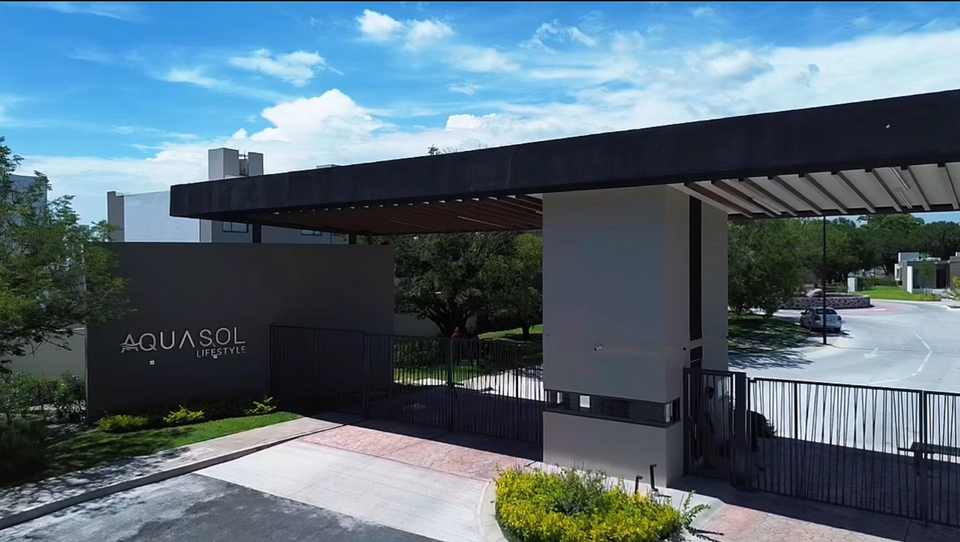 a large building with a large metal structure and a large metal structure