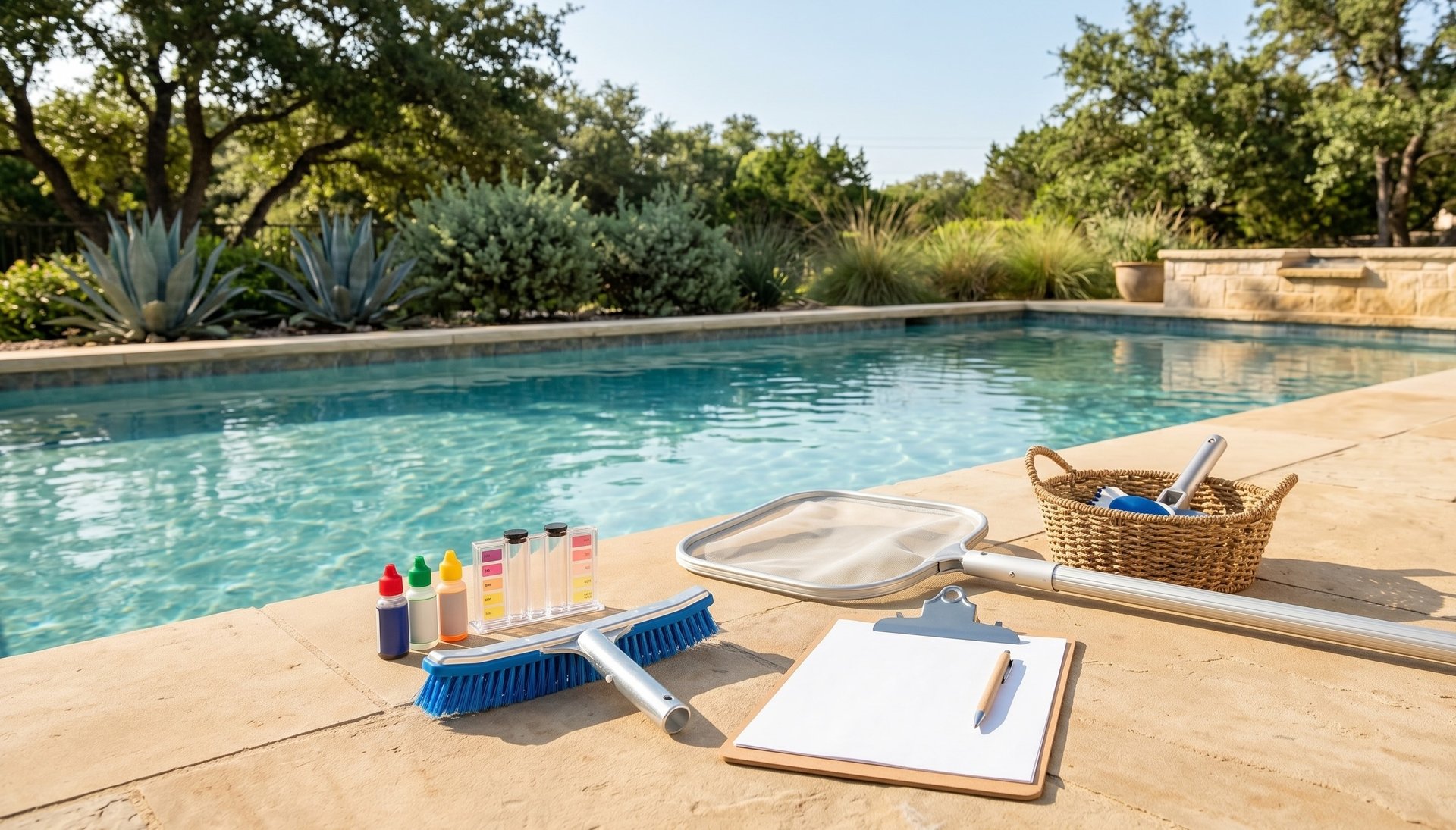 Pool care basics for a residential pool in Round Rock TX