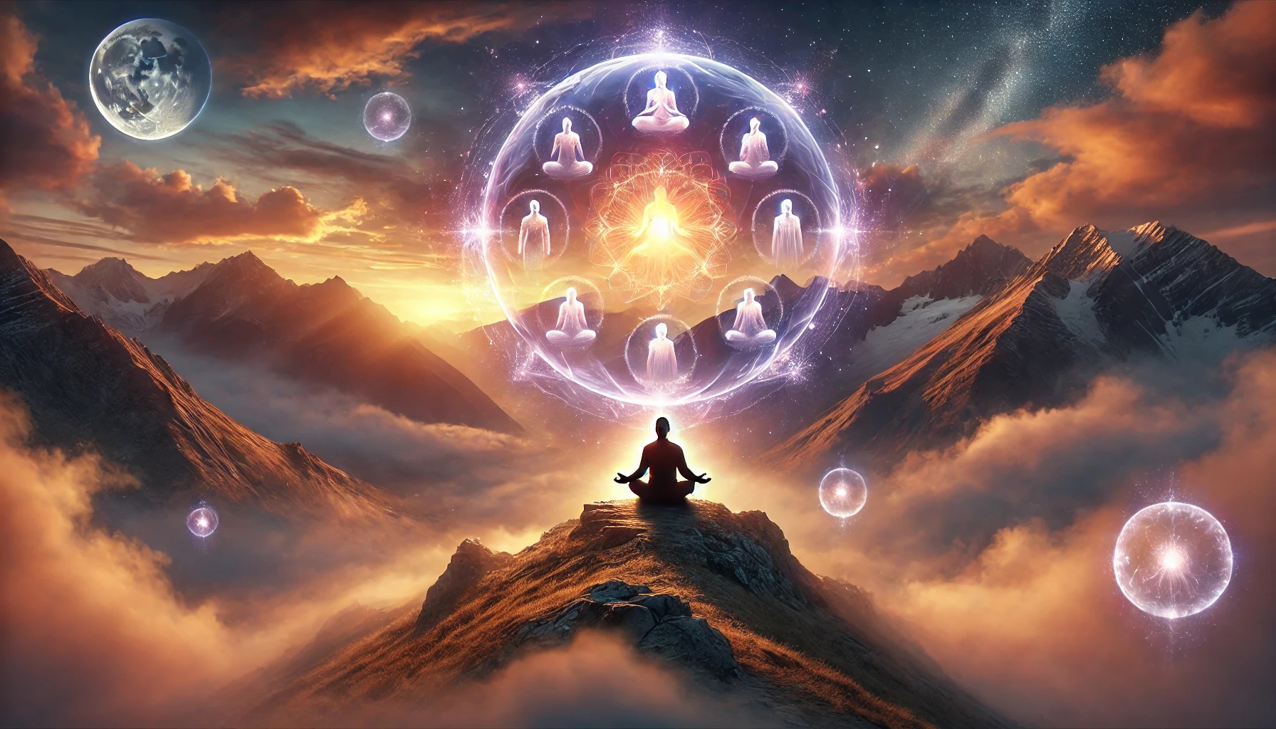 homme qui médite avec ses anctres. transgénérationnel à Nantes constellations familiales christophe meunier