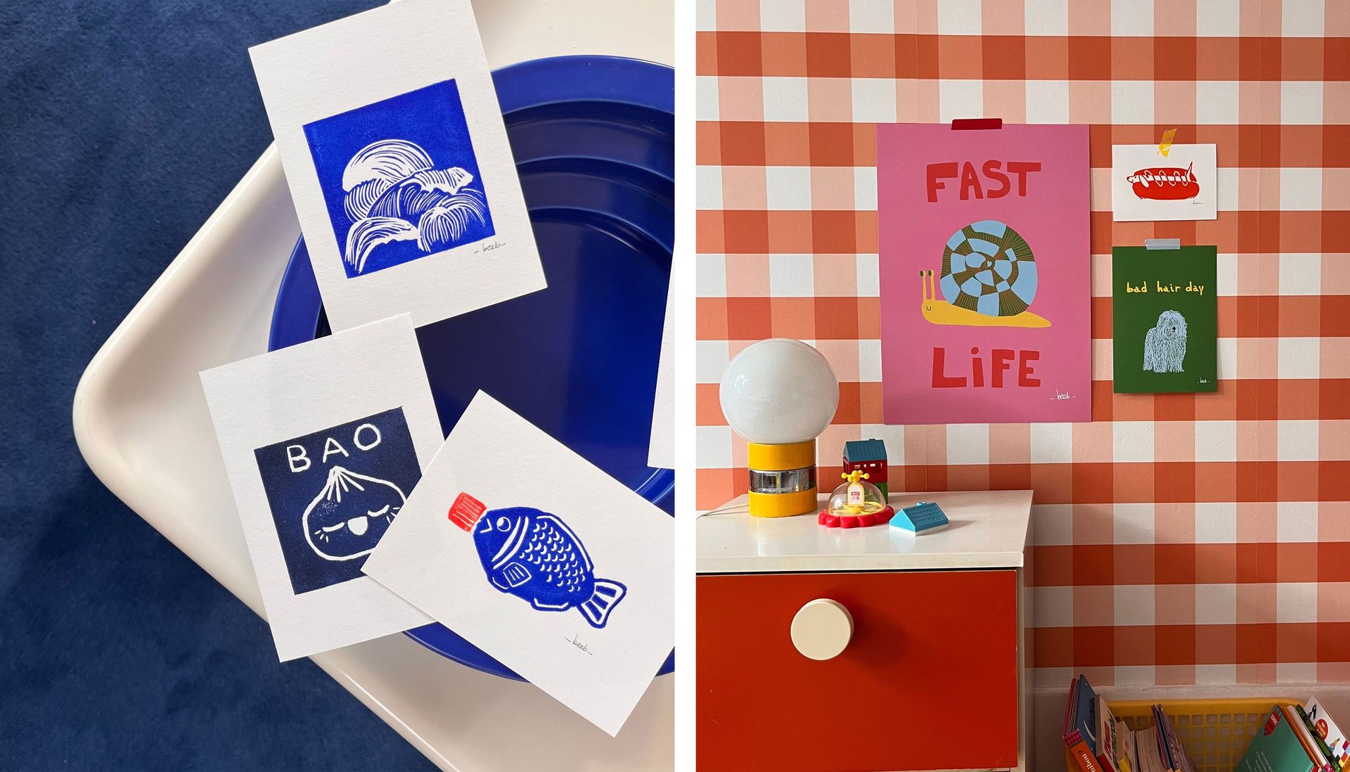 textures mur de cadres