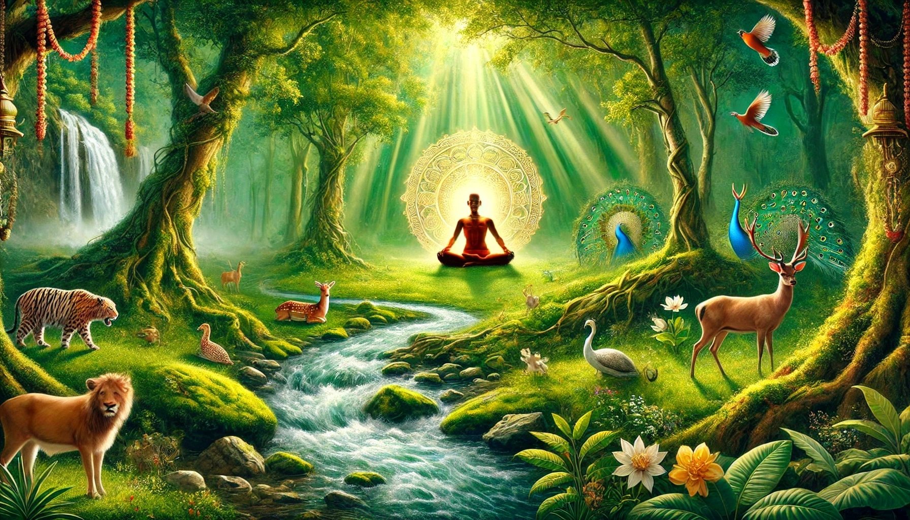 equilíbrio, unidade e espiritualidade profunda conectada ao Todo