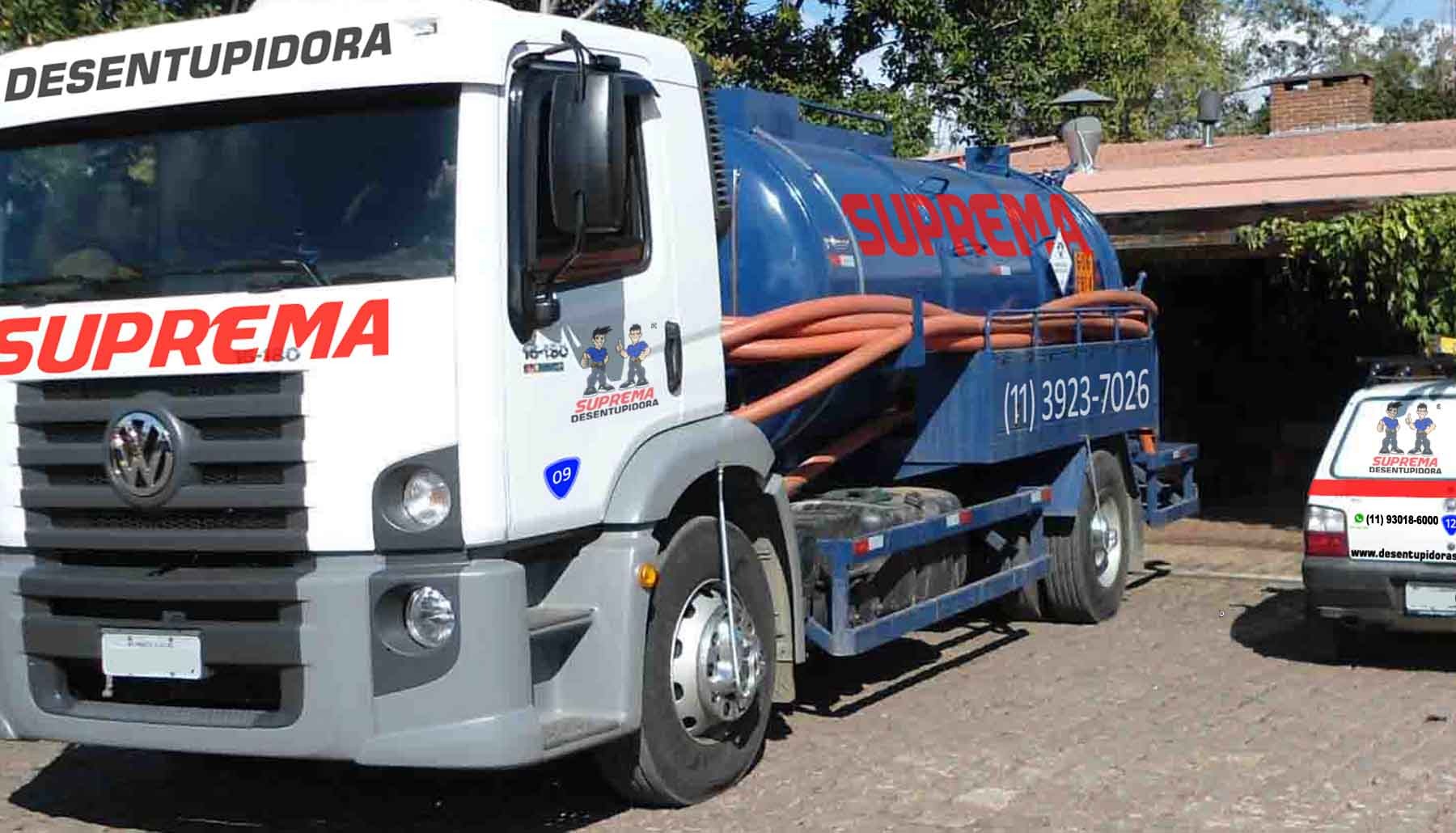 caminhão de sucção e hidrojateamento