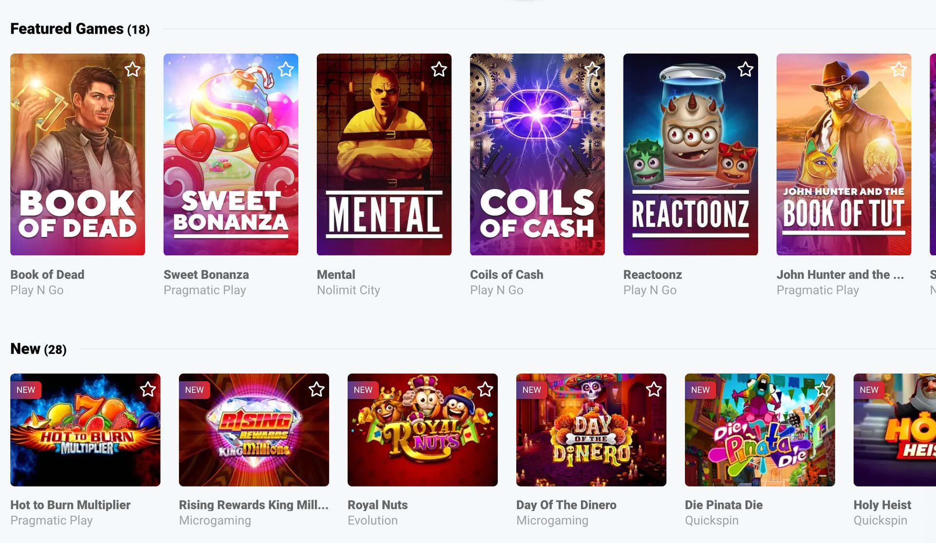 The "playlist", showing the games they'd love the most.