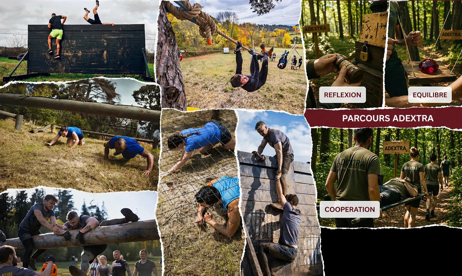 pratiquant d'activité de loisir parcours du combattant à dijon