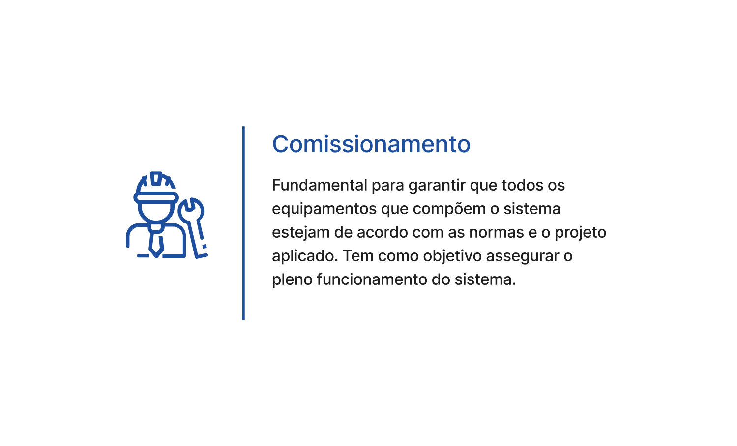 comissionamento