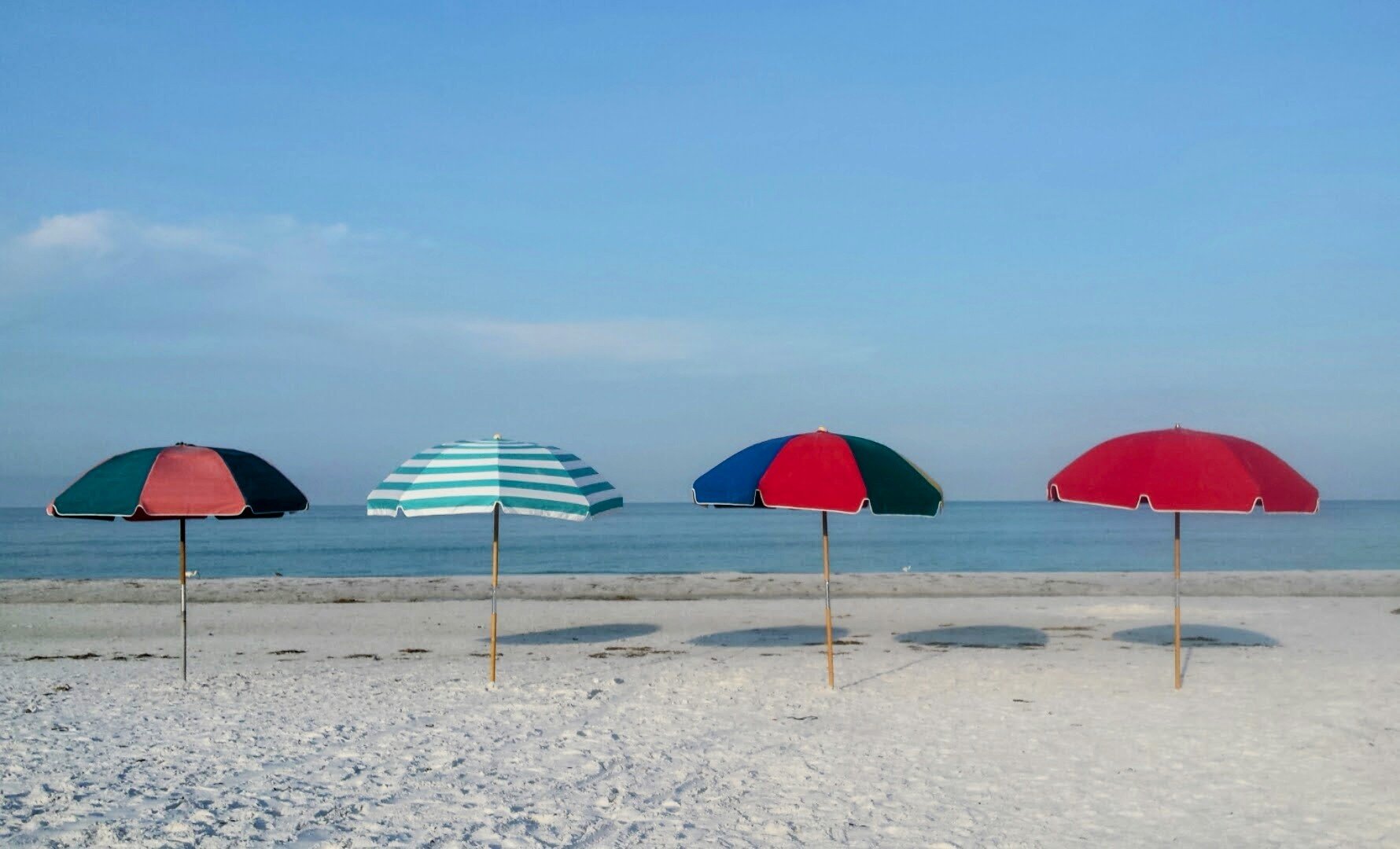 Beach Umbrellas on Crescent Beach Siesta Key