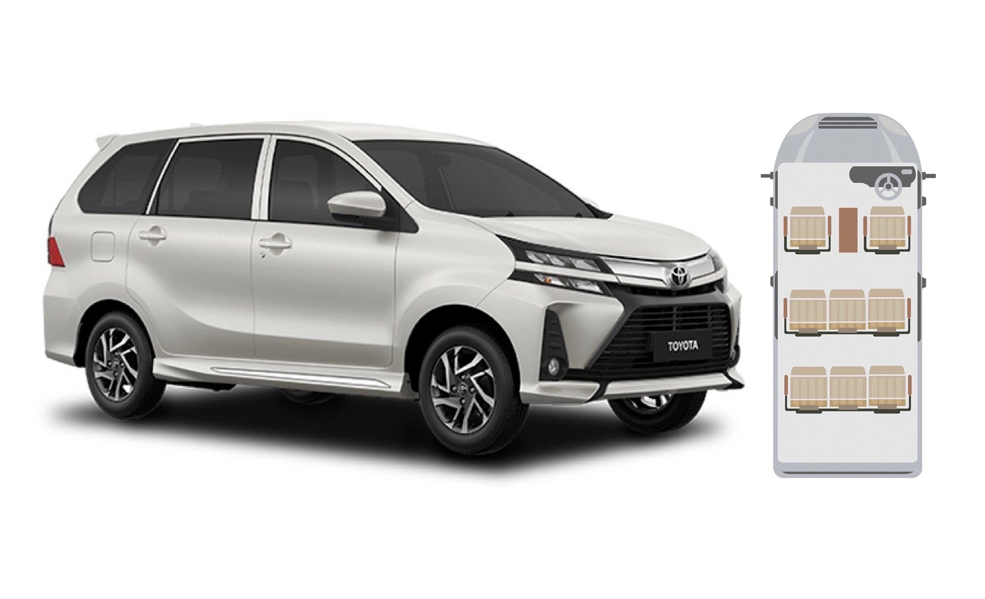 Toyota Avanza - Transport with 7 seat