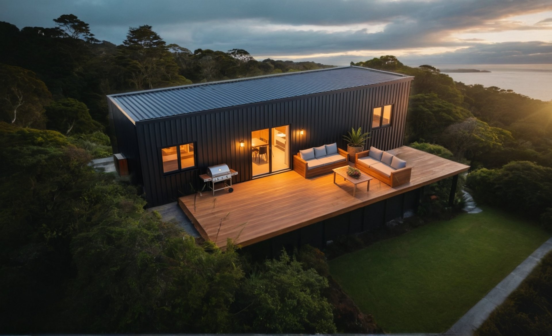 Transportable home deck