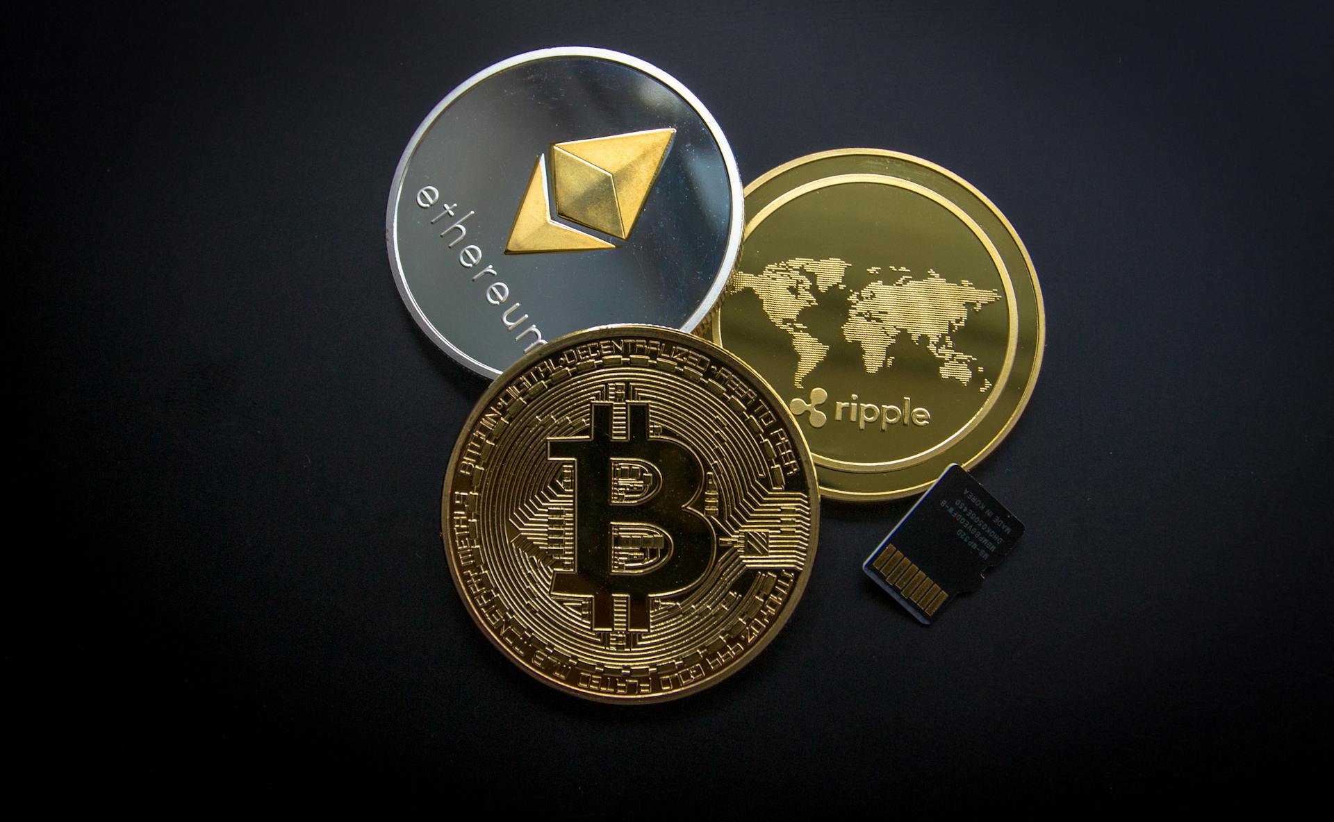 bitcoin ethereum and xrp for representing cryptocurrency