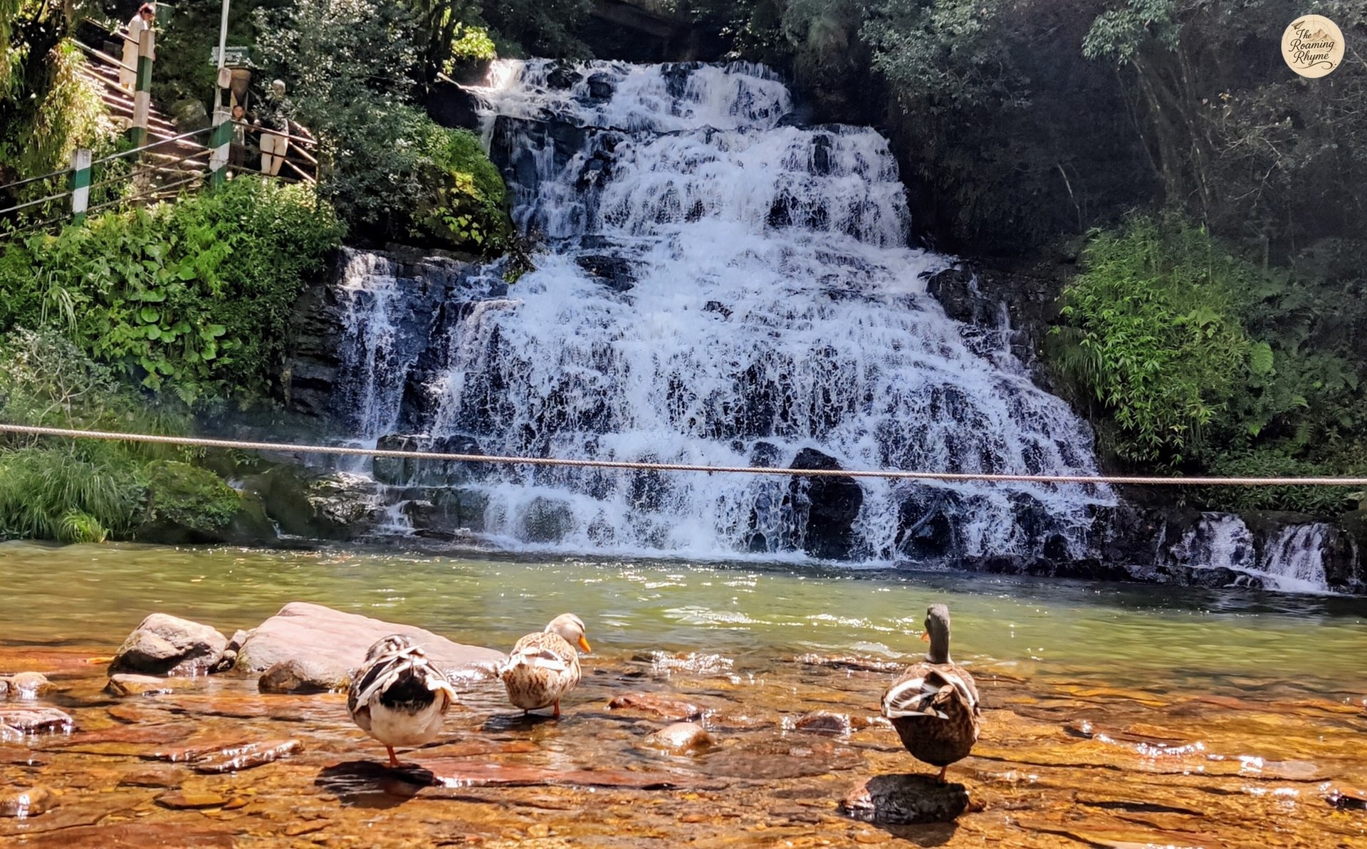 Third and final fall of Elephant Falls - the echoing heart of the forest of Meghalaya