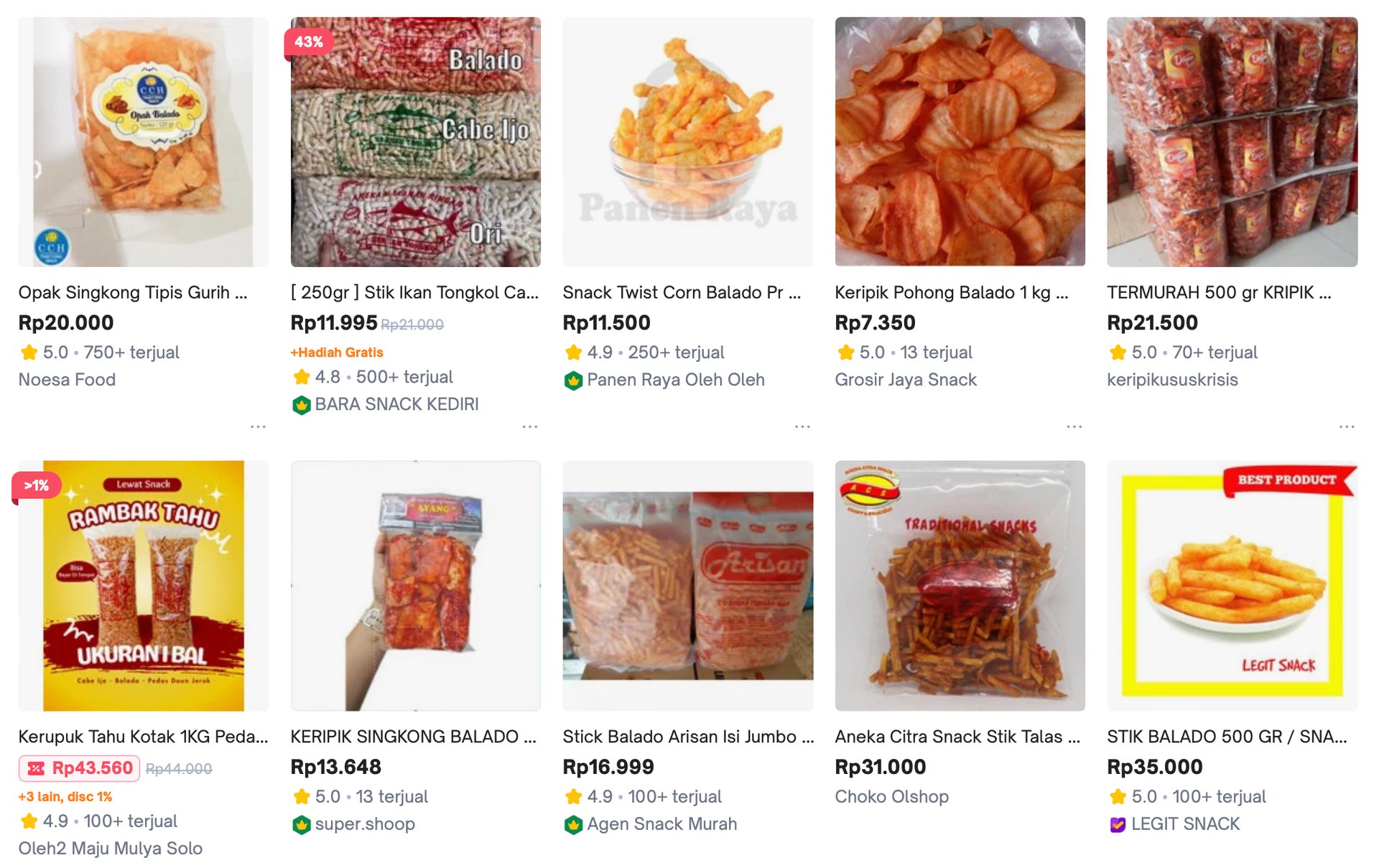 Cemilan pedas Bumbu tabur: Bisnis laris modal kecil